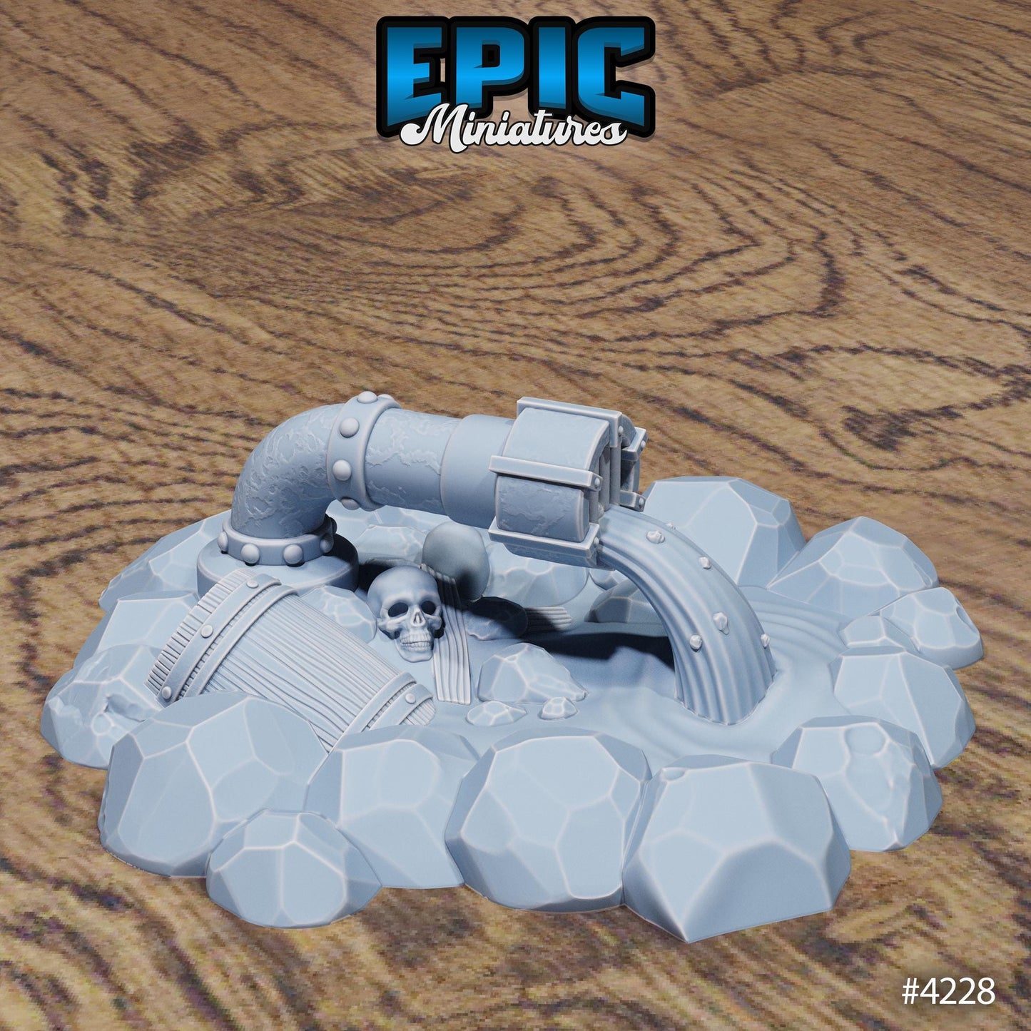 Sewer Scatter | Premium DnD Miniatures High Quality Resin | Stone, Sewers, Bundle, Bones, Environment, Terrain, Pipes, Spikes, Altar, Pipe