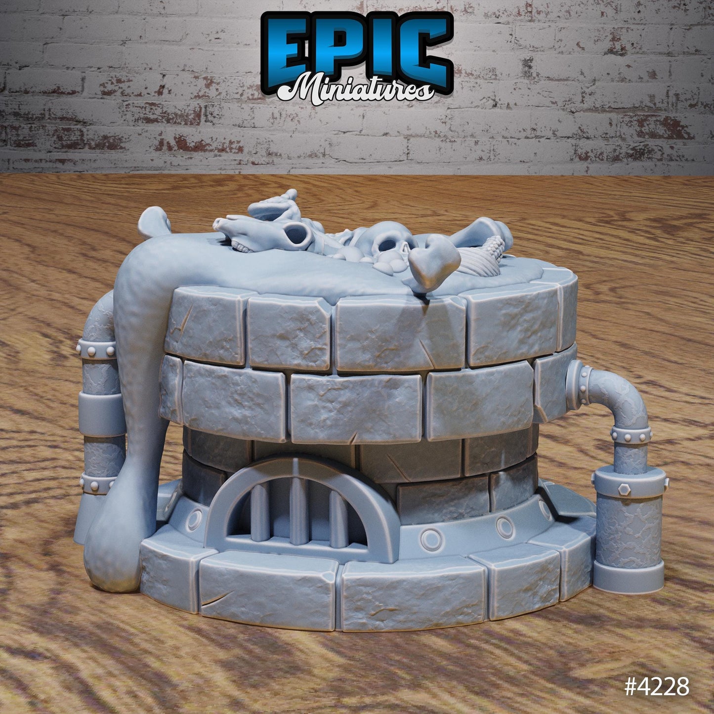Sewer Scatter | Premium DnD Miniatures High Quality Resin | Stone, Sewers, Bundle, Bones, Environment, Terrain, Pipes, Spikes, Altar, Pipe