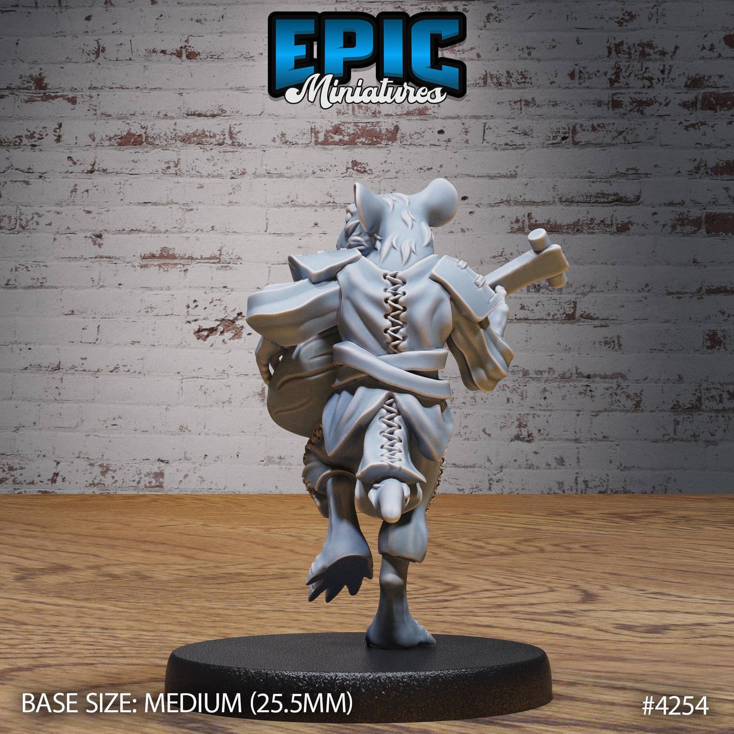 Sewer Rat Tribe Bundle A (Medium) | Premium DnD Minis | High Quality Resin | Fantasy Rats, Bard, Wizard, Cleric, Drunk, Enemy, Beast