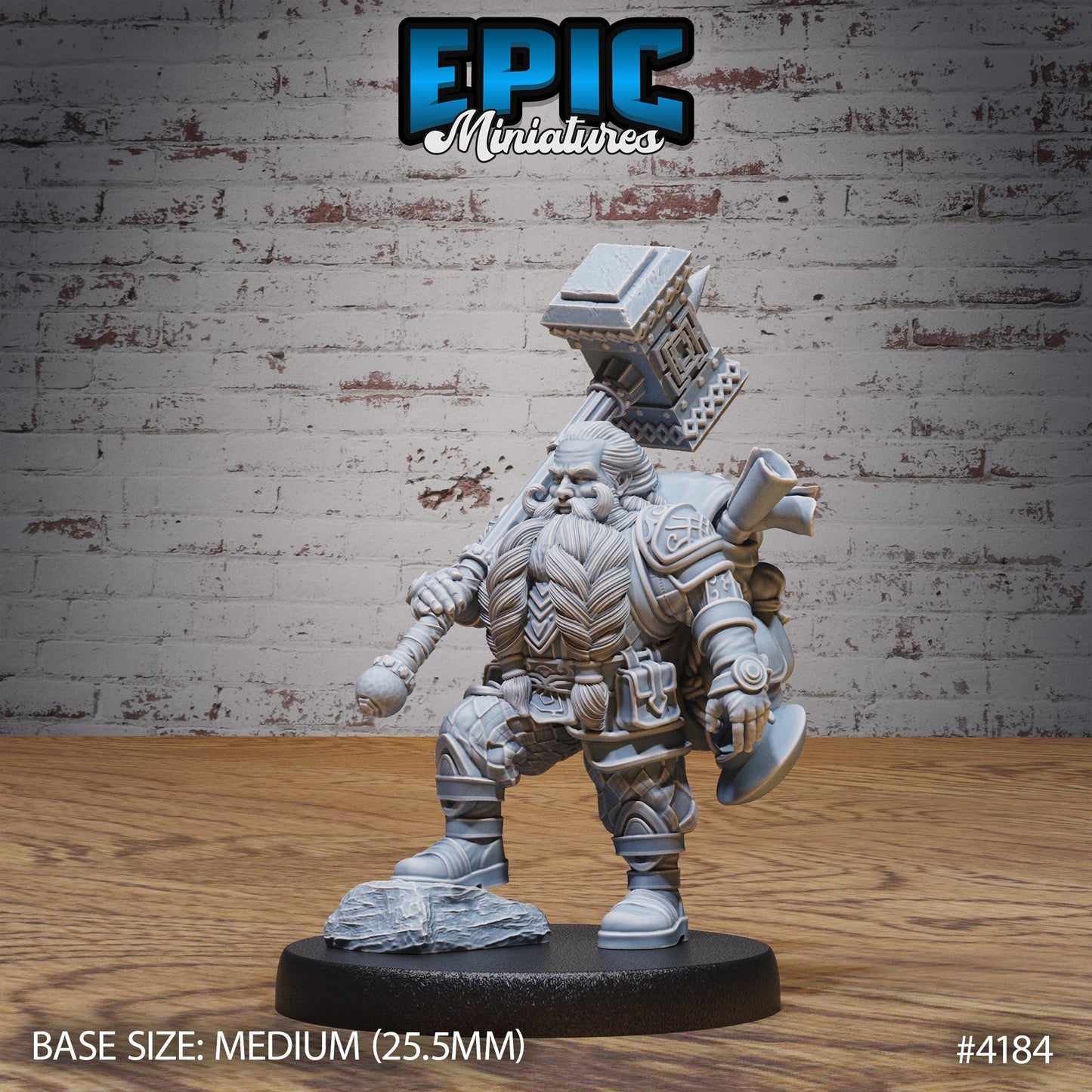 Male Dwarf Traveler Bundle (Medium) | Premium DnD Minis | High Quality Resin | Fantasy Dwarf