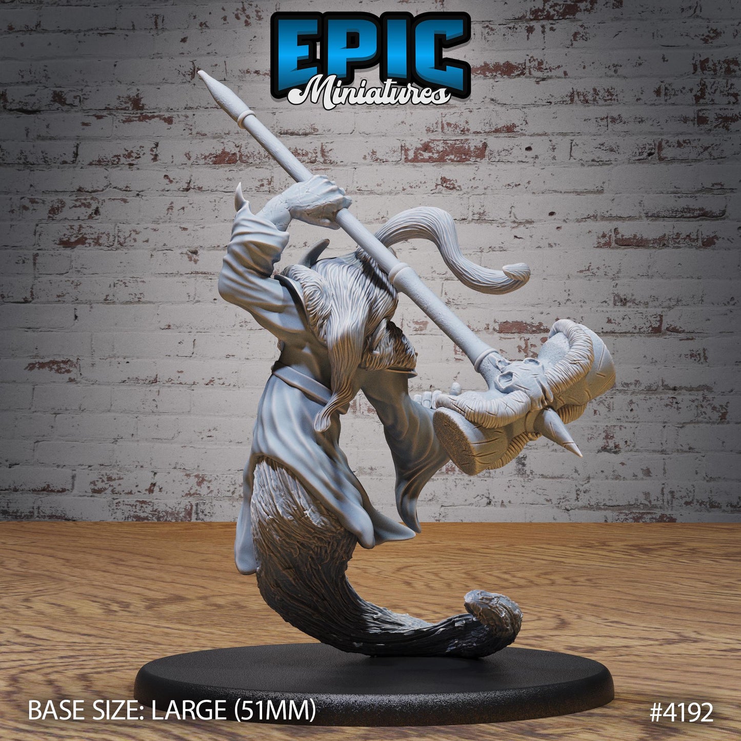 Dao Classic Miniature (Large) | Premium DnD Minis | High Quality Resin Miniature | Fantasy, Hammer, Magic Genie, Forgotten Realm