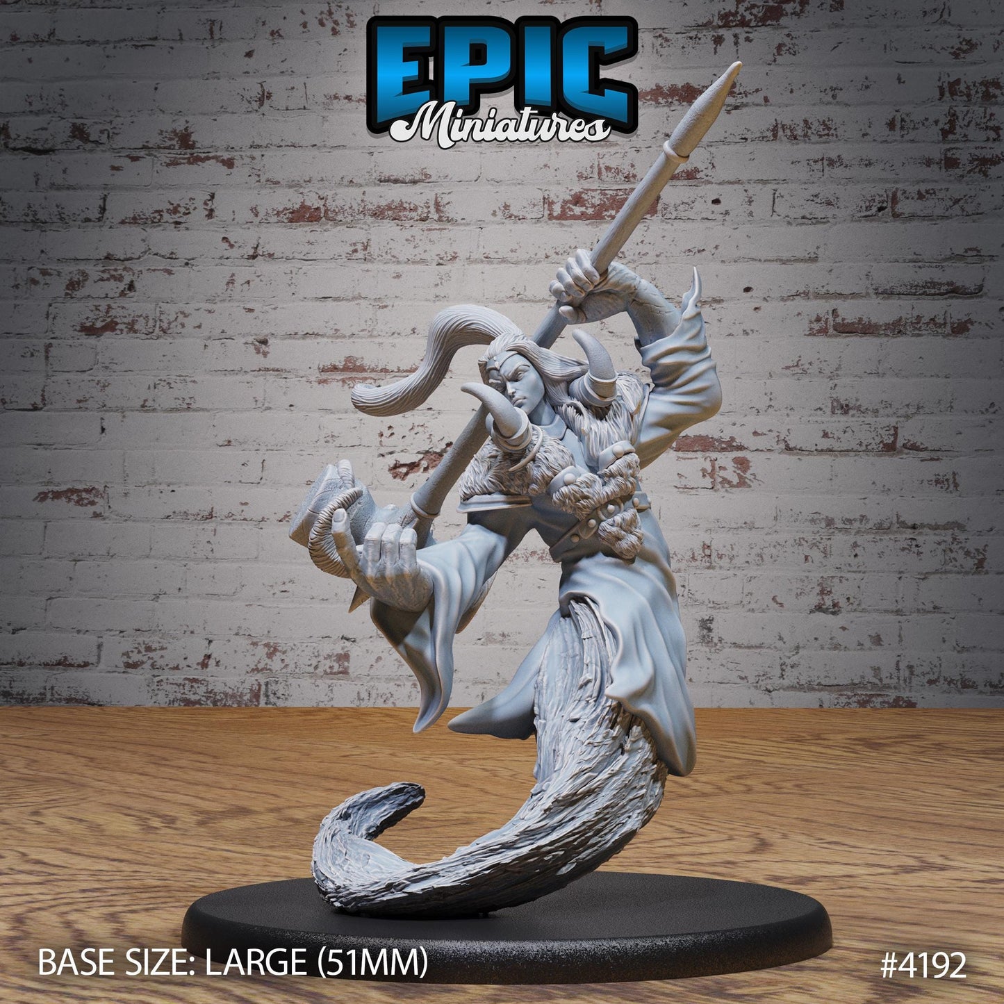 Dao Classic Miniature (Large) | Premium DnD Minis | High Quality Resin Miniature | Fantasy, Hammer, Magic Genie, Forgotten Realm