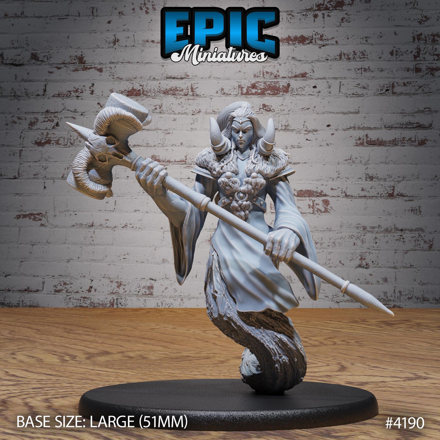 Dao Classic Miniature (Large) | Premium DnD Minis | High Quality Resin Miniature | Fantasy, Hammer, Magic Genie, Forgotten Realm