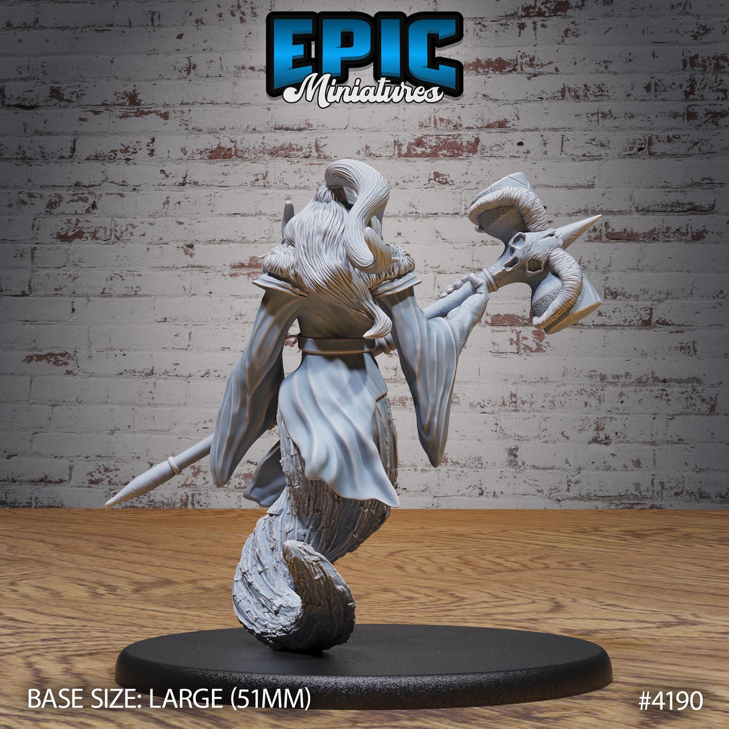 Dao Classic Miniature (Large) | Premium DnD Minis | High Quality Resin Miniature | Fantasy, Hammer, Magic Genie, Forgotten Realm