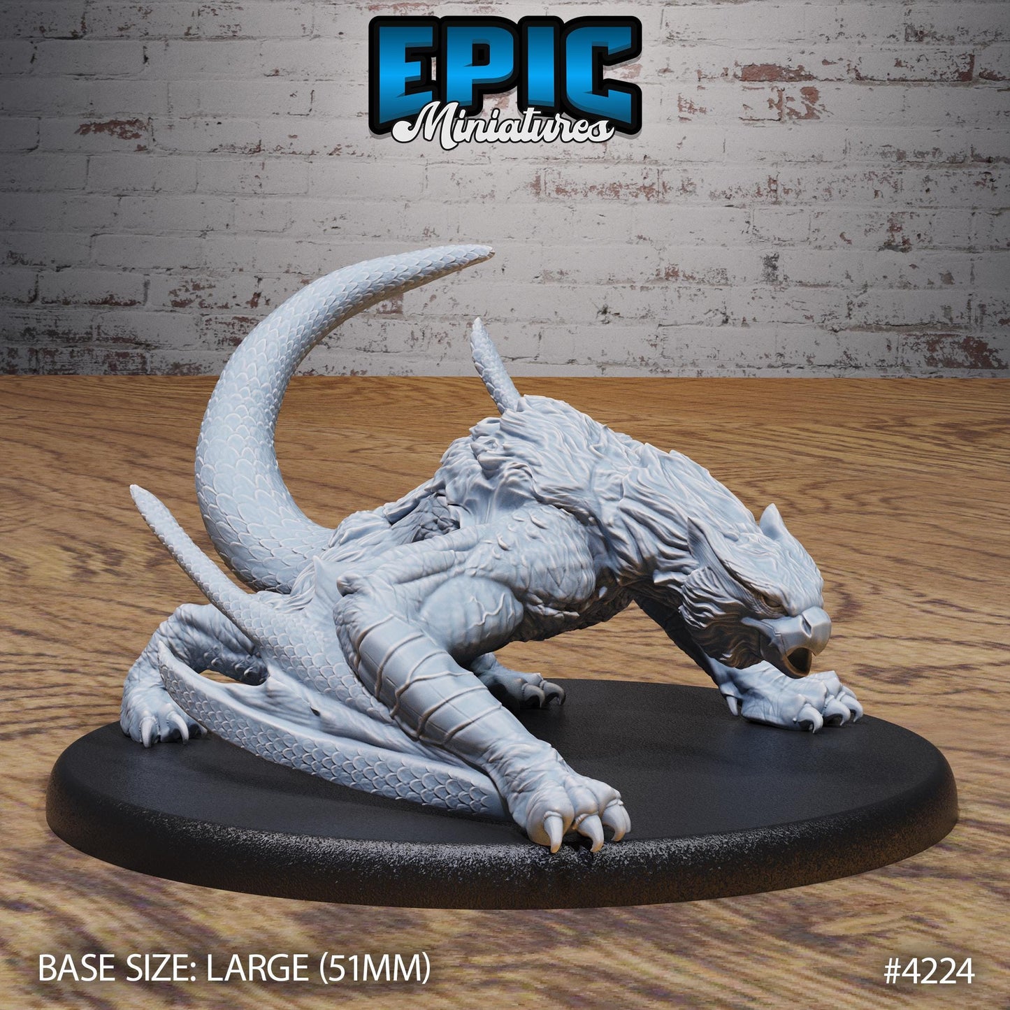 Emperor Wyvern Miniature (Large) | Premium DnD Minis | D&D RPG | High Quality Resin