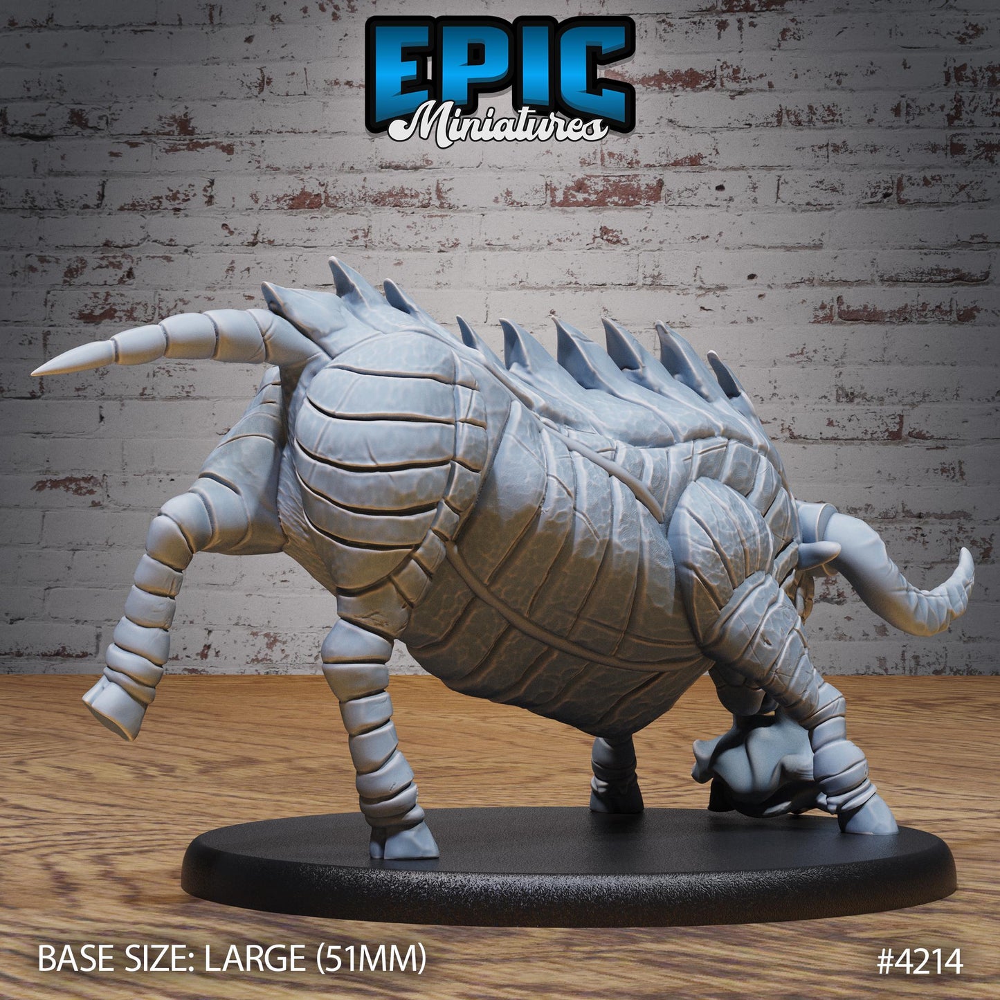 Metal Bull Gorgon Miniature (Large Creature) | Premium DnD Minis | High Quality Resin Miniature | Fantasy, Oxen, Ox, Horns