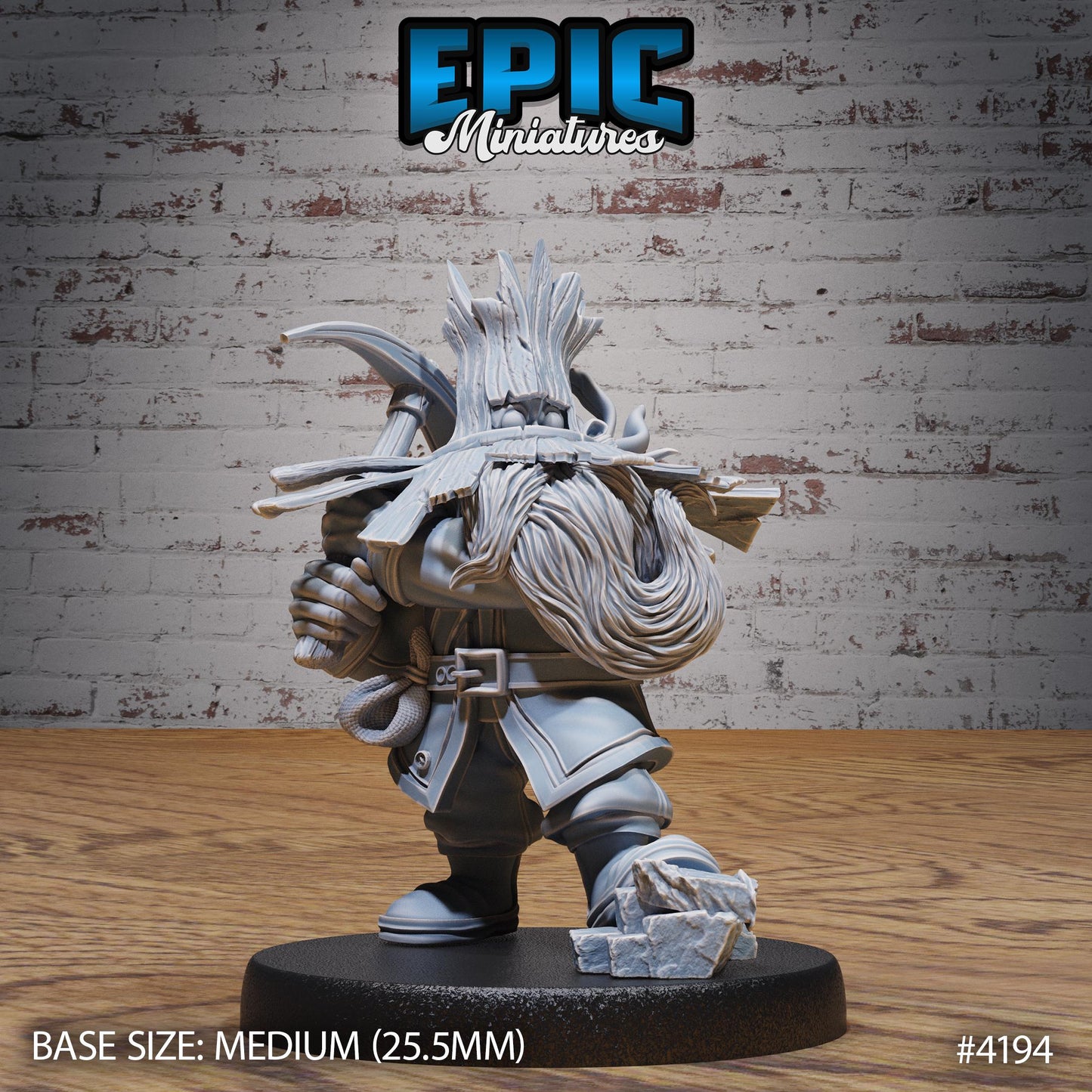 Wild Dwarf Miner Bundle (Medium) | Premium DnD Minis | High Quality Resin | Fantasy Dwarf