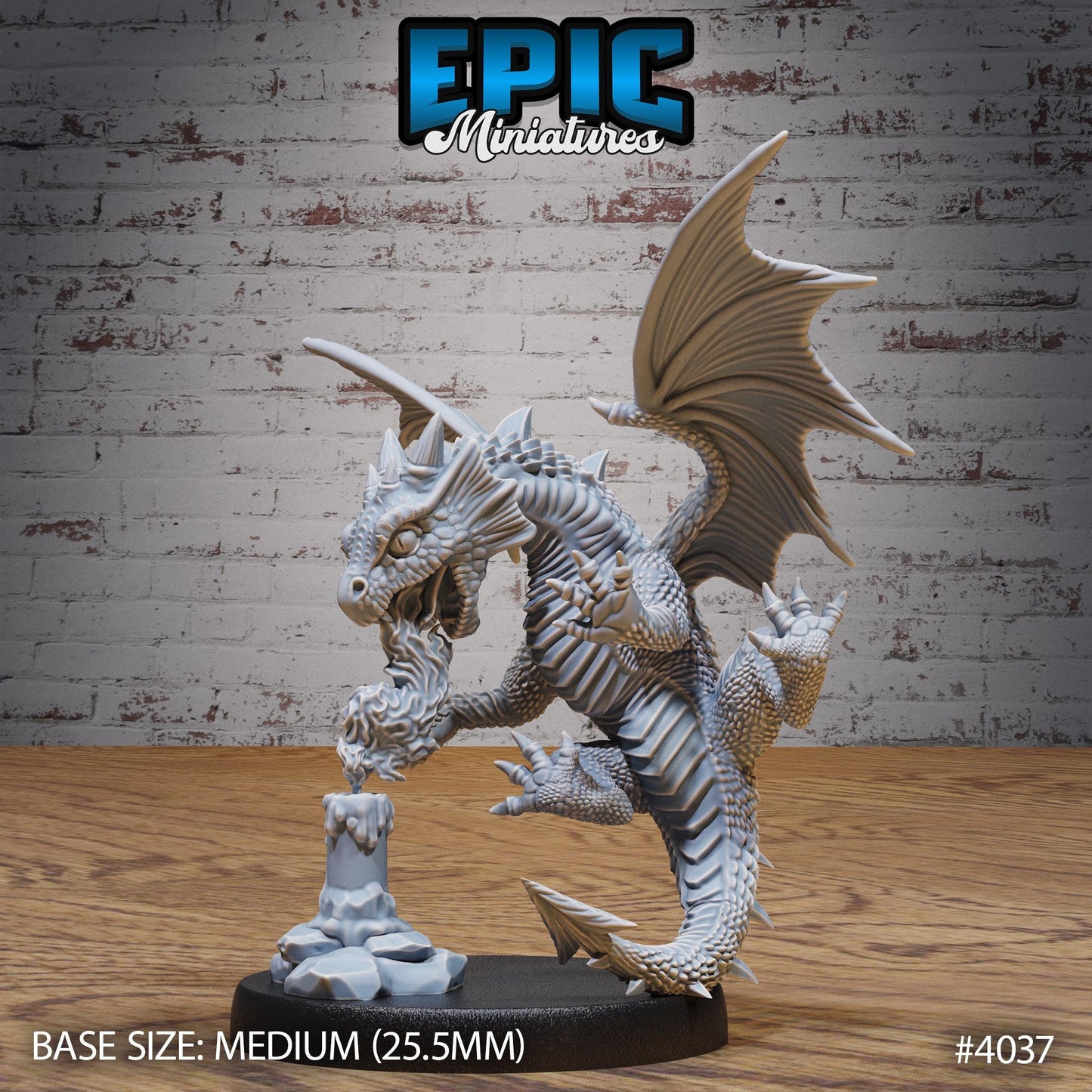Red Dragon Wyrmling Miniature (Medium) | Premium DnD Minis High Quality Resin | Fantasy | Baby, Adorable, Cute, Candle, Wyvern, Dragons