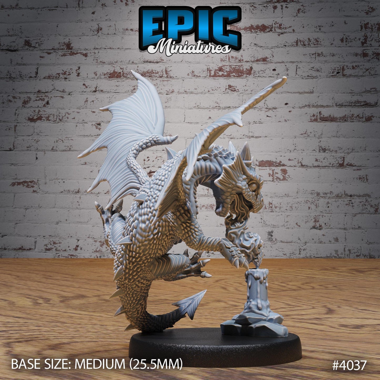 Red Dragon Wyrmling Miniature (Medium) | Premium DnD Minis High Quality Resin | Fantasy | Baby, Adorable, Cute, Candle, Wyvern, Dragons