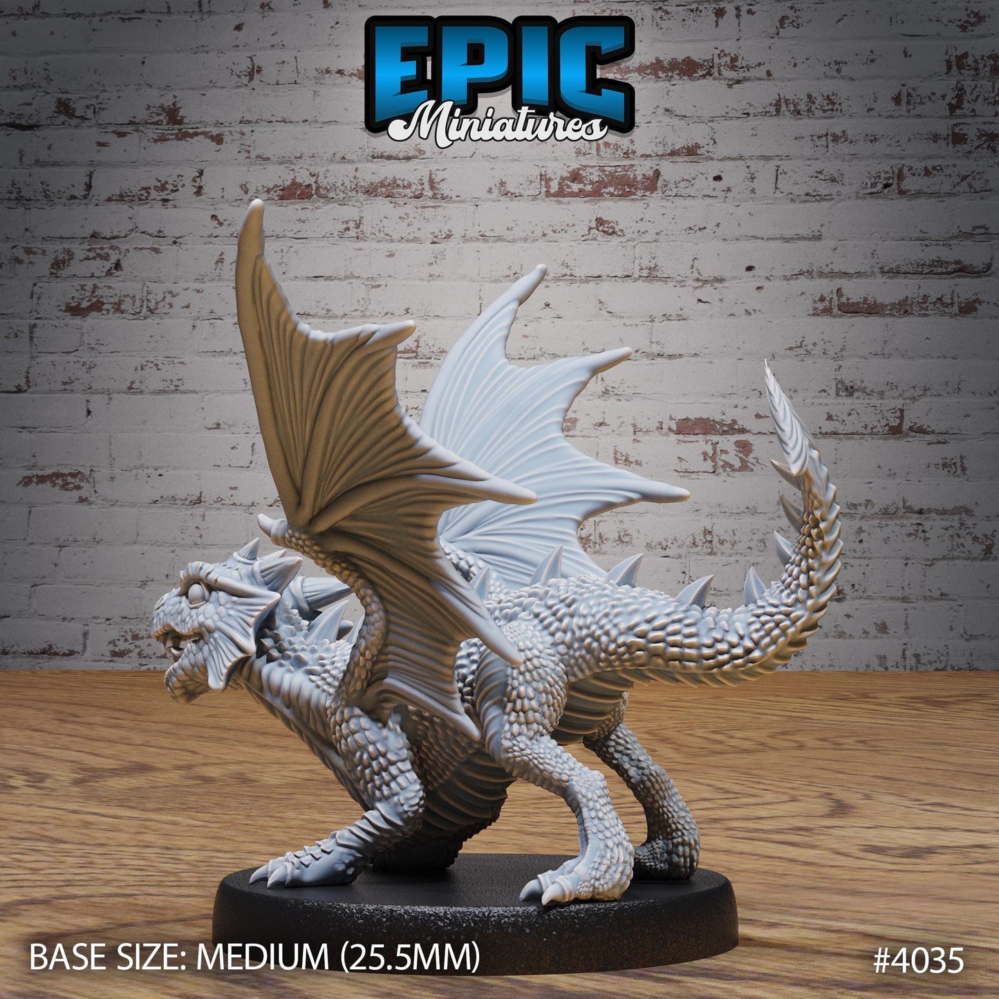 Red Dragon Wyrmling Miniature (Medium) | Premium DnD Minis High Quality Resin | Fantasy | Baby, Adorable, Cute, Candle, Wyvern, Dragons