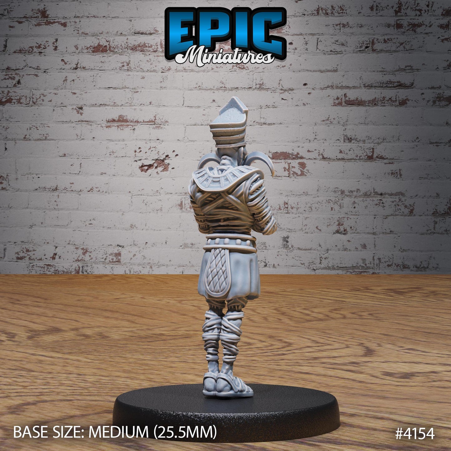 Ancient Egyptian High Priest Miniature (Medium) | Premium DnD Minis High Quality Resin | Fantasy, Mummy, Tomb, Magic, Scythe