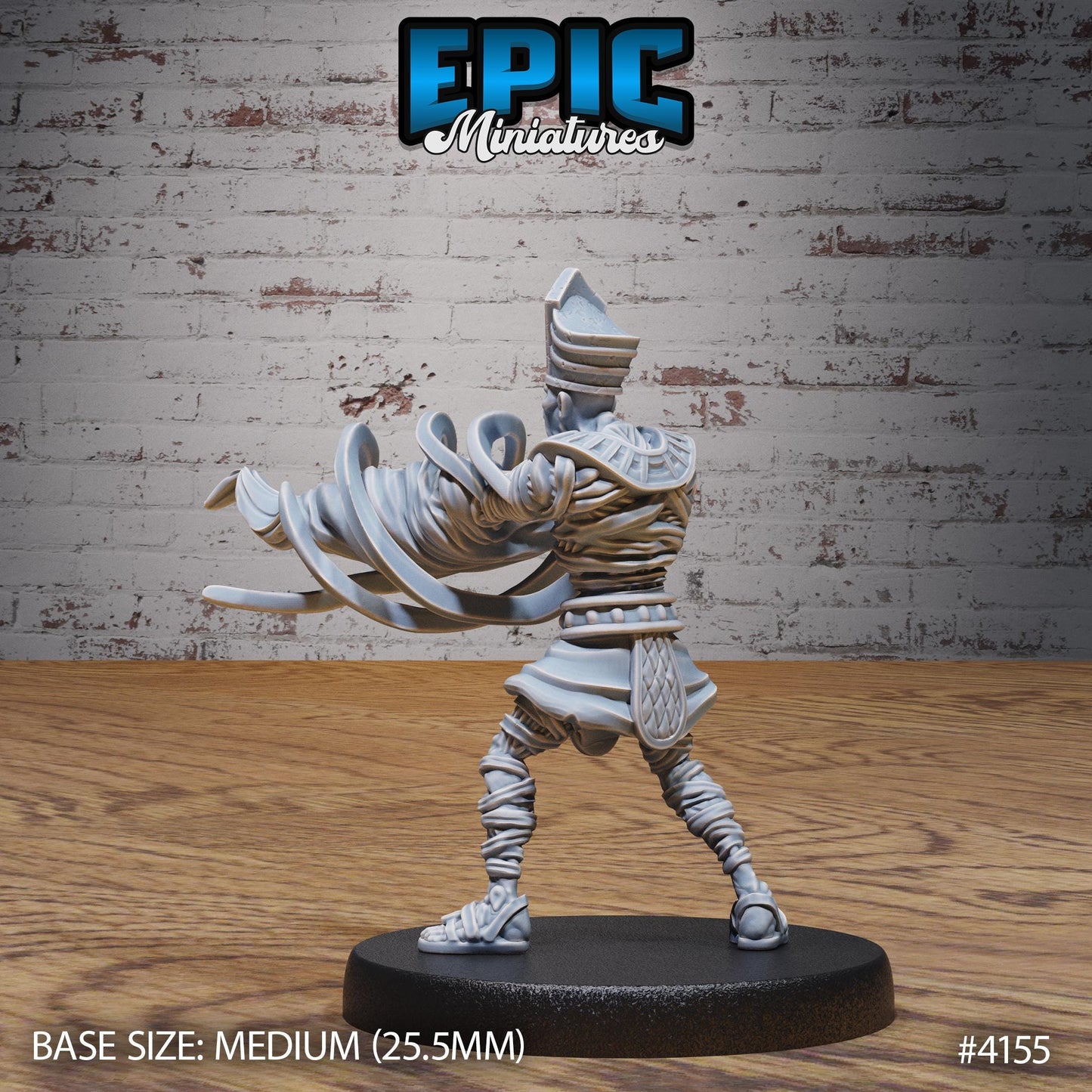 Ancient Egyptian High Priest Miniature (Medium) | Premium DnD Minis High Quality Resin | Fantasy, Mummy, Tomb, Magic, Scythe