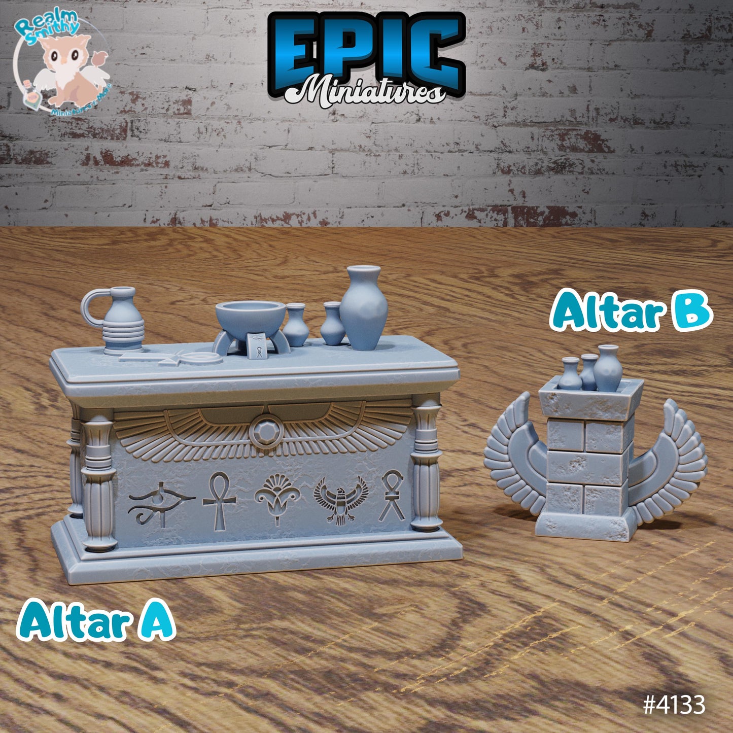 Ancient Egyptian Scatter Miniature (Bundle A) | Premium DnD Minis High Quality Resin | Sphinx, Terrain, Environment, Furniture, Plant, Bed