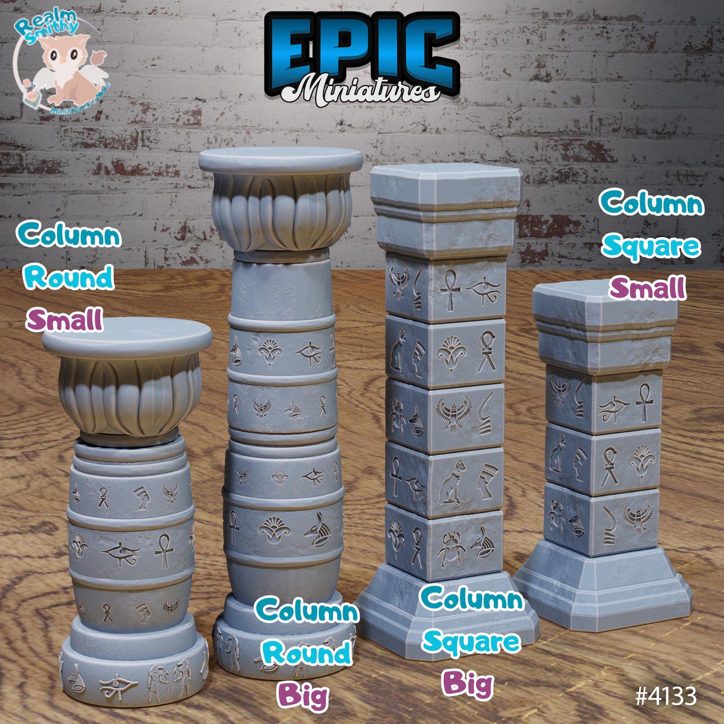 Ancient Egyptian Scatter Miniature (Bundle B) | Premium DnD Minis High Quality Resin | Sphinx, Terrain, Hieroglyphs, Columns, Portals Portal