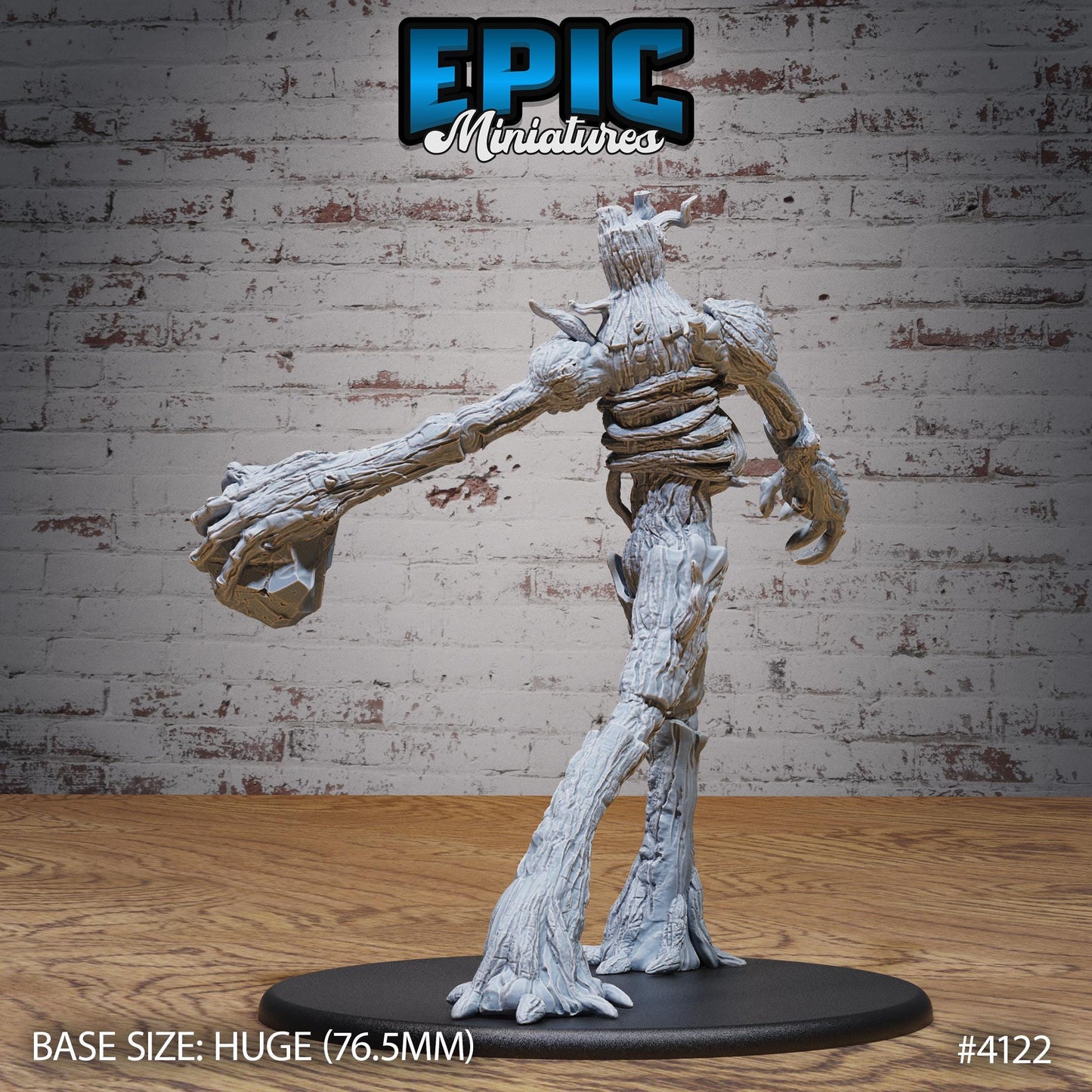 Bone Dry Treant Miniatures (Huge) | Premium DnD Minis | High Quality Resin | Tree Creature, Stone, Throwing Rock, Spriggan Lesh, Wood Man