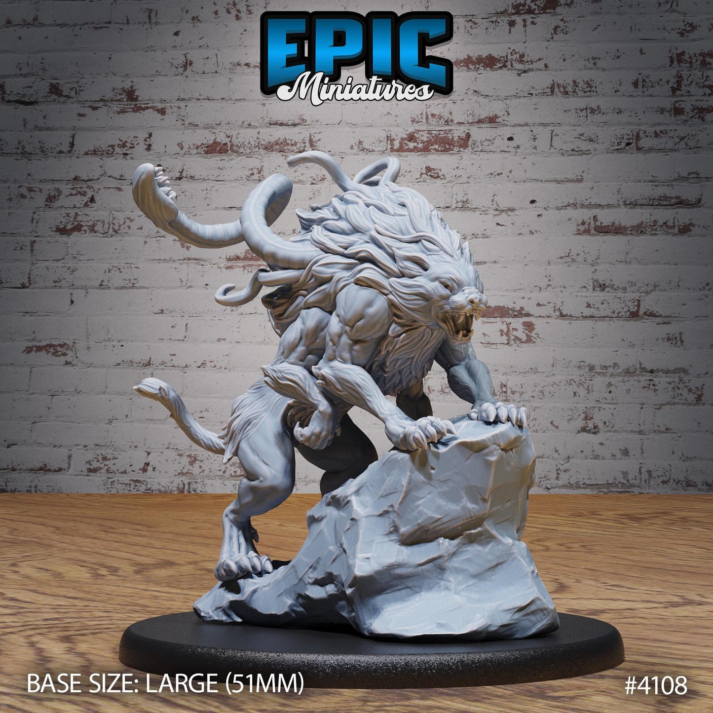 Displacer Beast Miniature (Large) | Premium DnD Minis High Quality Resin Miniature | Cat Rock, Dungeons & Dragons Phase Panther, Animal