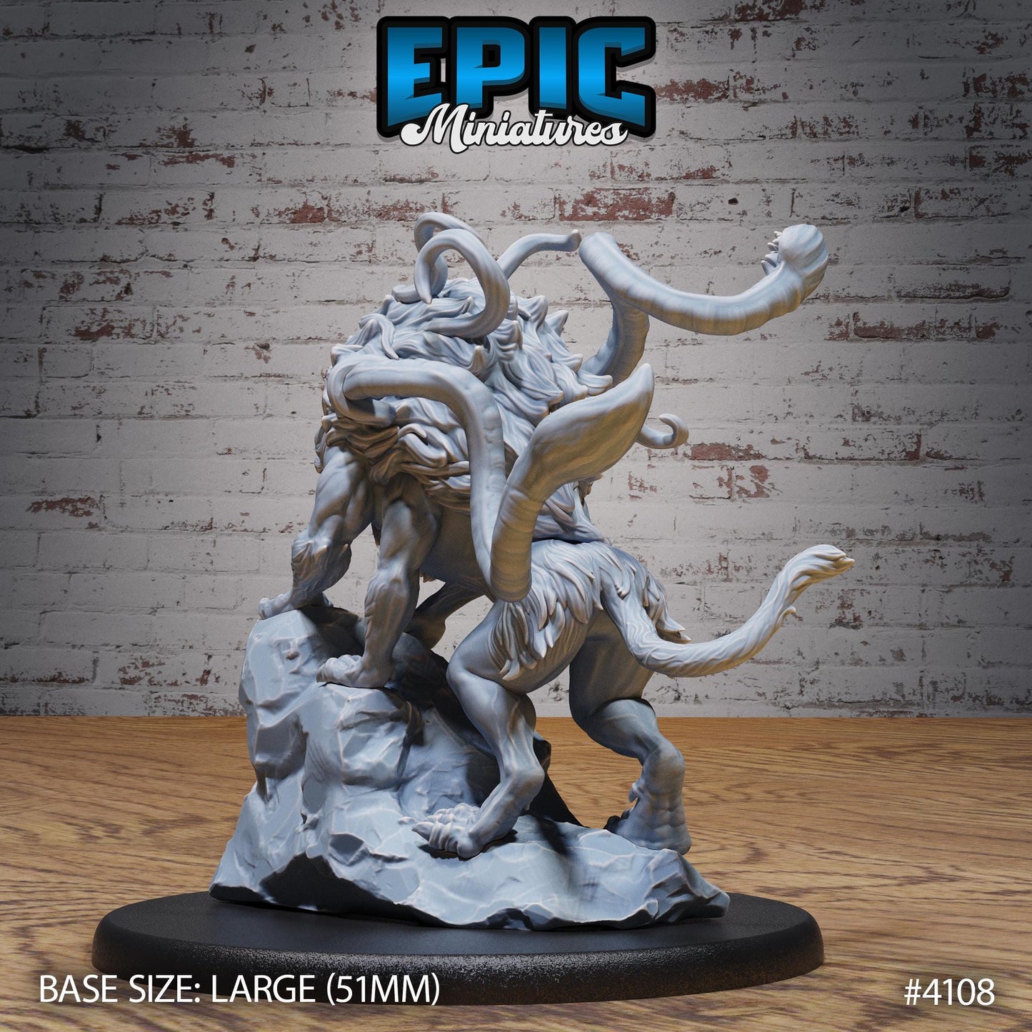 Displacer Beast Miniature (Large) | Premium DnD Minis High Quality Resin Miniature | Cat Rock, Dungeons & Dragons Phase Panther, Animal