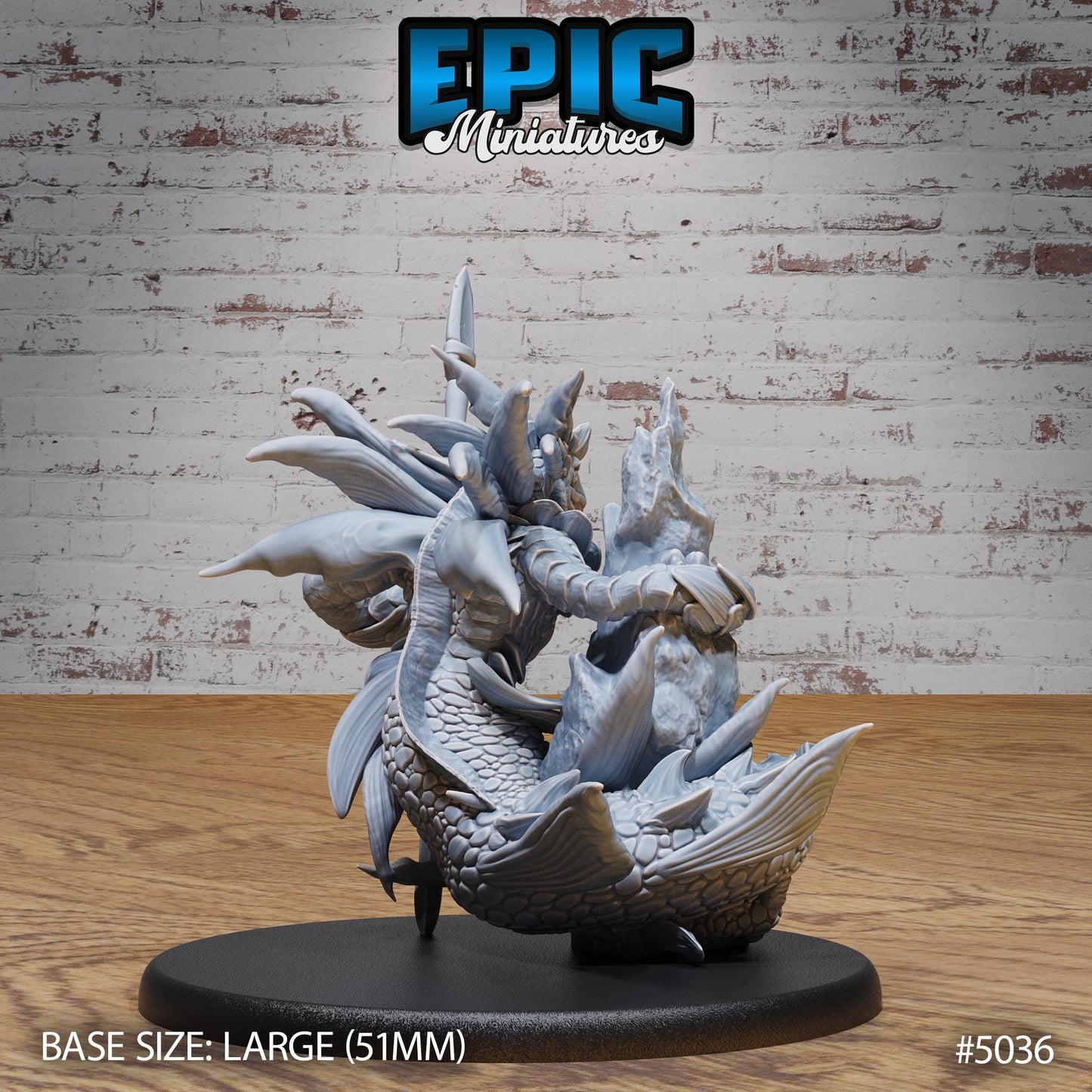 Wastrilith Water Demon (Large) | Premium DnD Miniatures | High Quality Resin | D&D RPG