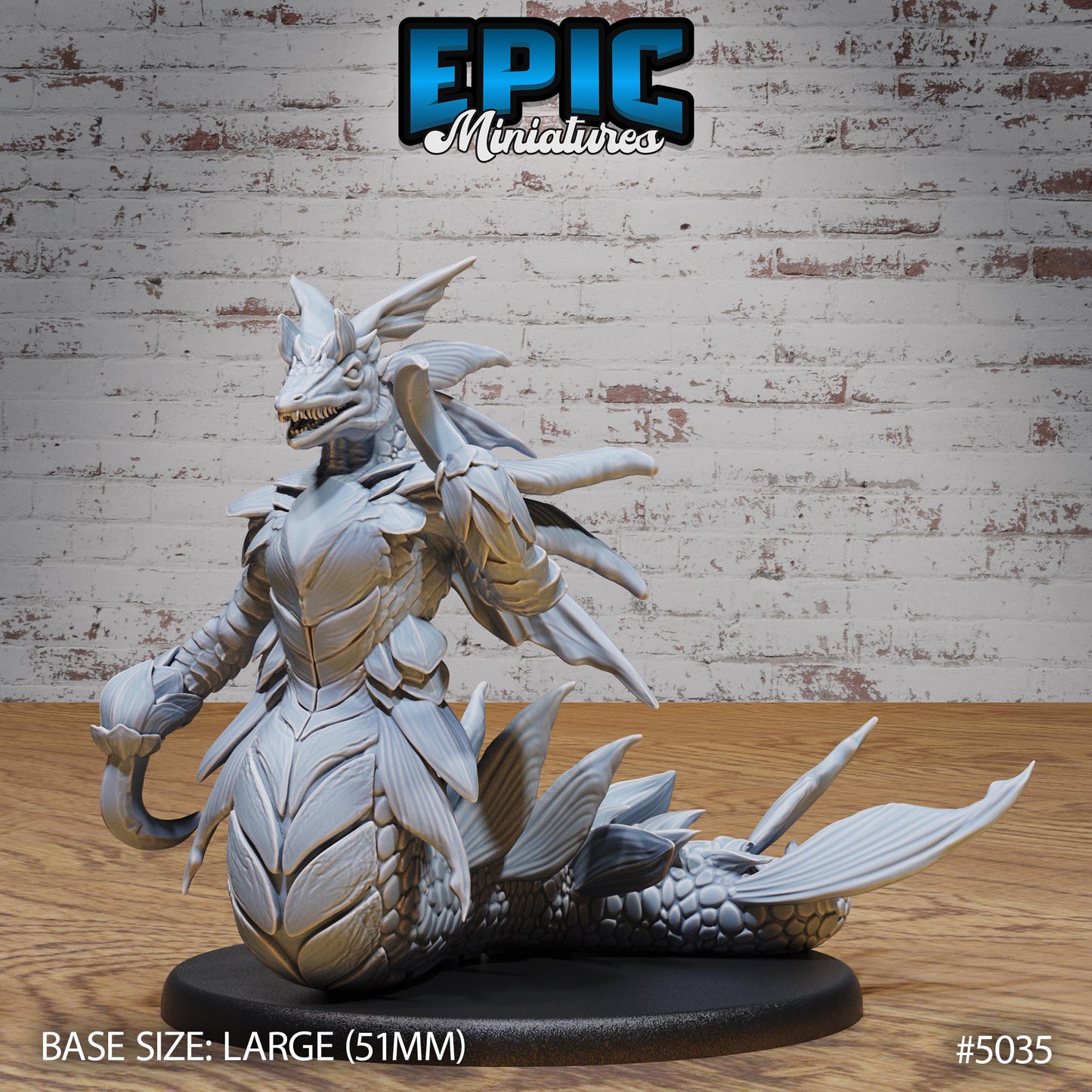 Wastrilith Water Demon (Large) | Premium DnD Miniatures | High Quality Resin | D&D RPG