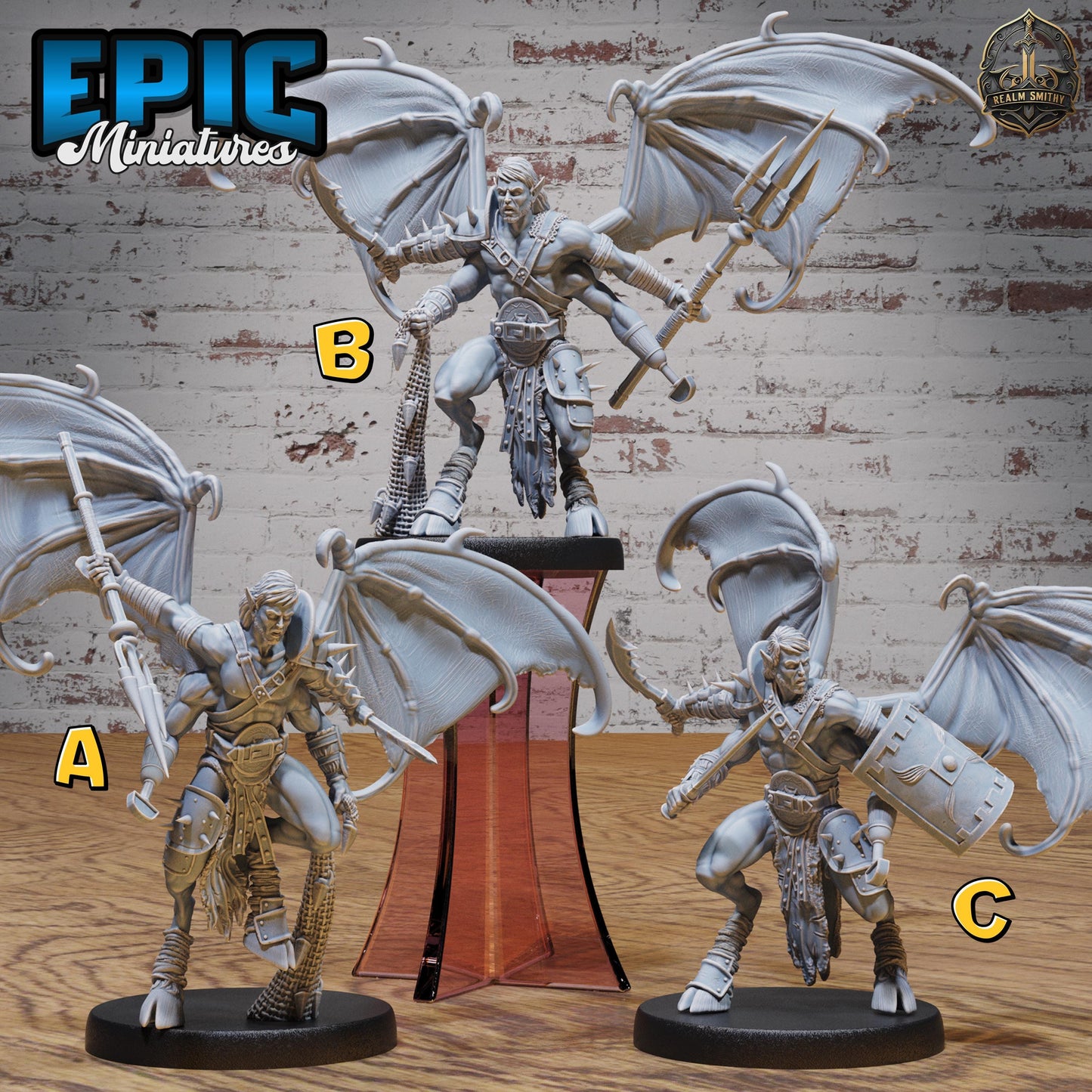 Pit Fighter Devil (Large) | Premium DnD Miniatures | High Quality Resin | D&D RPG