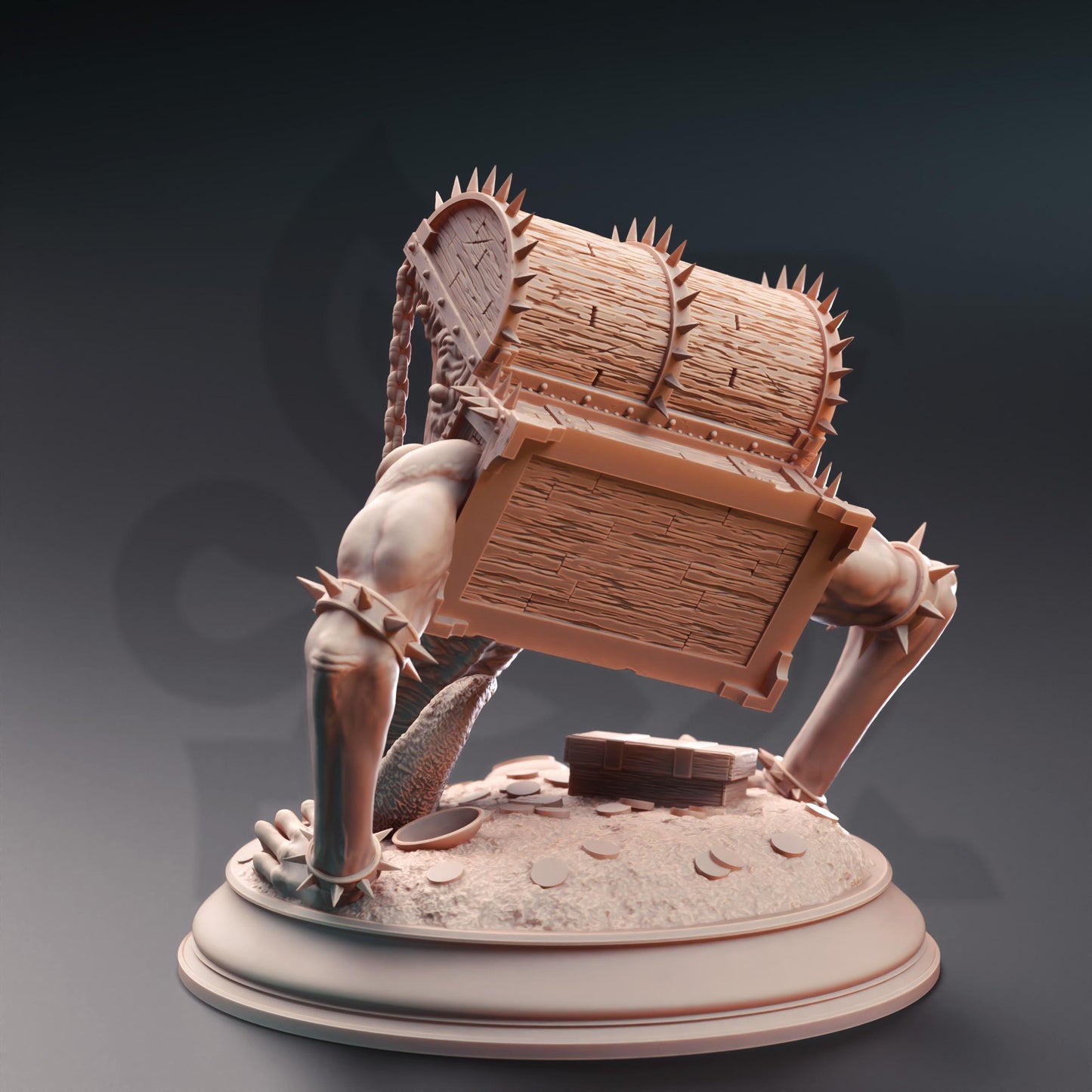Treasure Mimic (Large) | 32mm Hero Scale | Premium DnD Miniature High Quality Resin | DM Stash