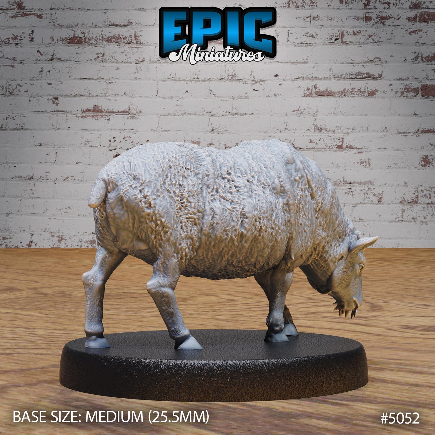 Sheep (Medium) | Premium DnD Miniatures | High Quality Resin | D&D RPG