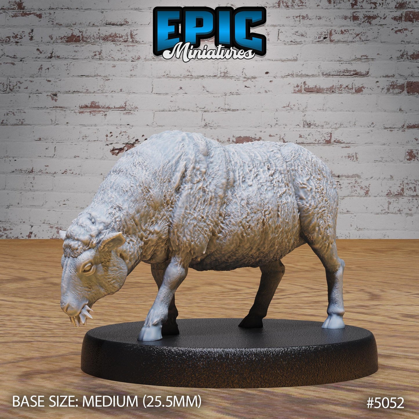 Sheep (Medium) | Premium DnD Miniatures | High Quality Resin | D&D RPG