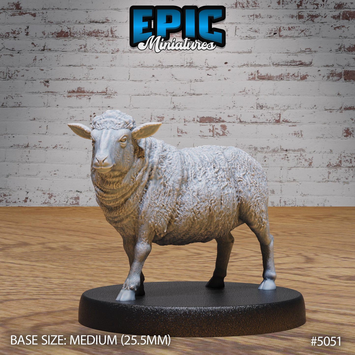 Sheep (Medium) | Premium DnD Miniatures | High Quality Resin | D&D RPG