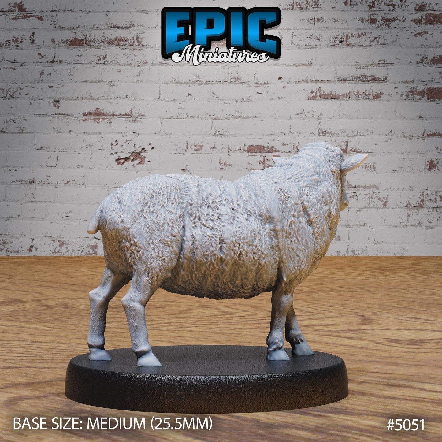 Sheep (Medium) | Premium DnD Miniatures | High Quality Resin | D&D RPG