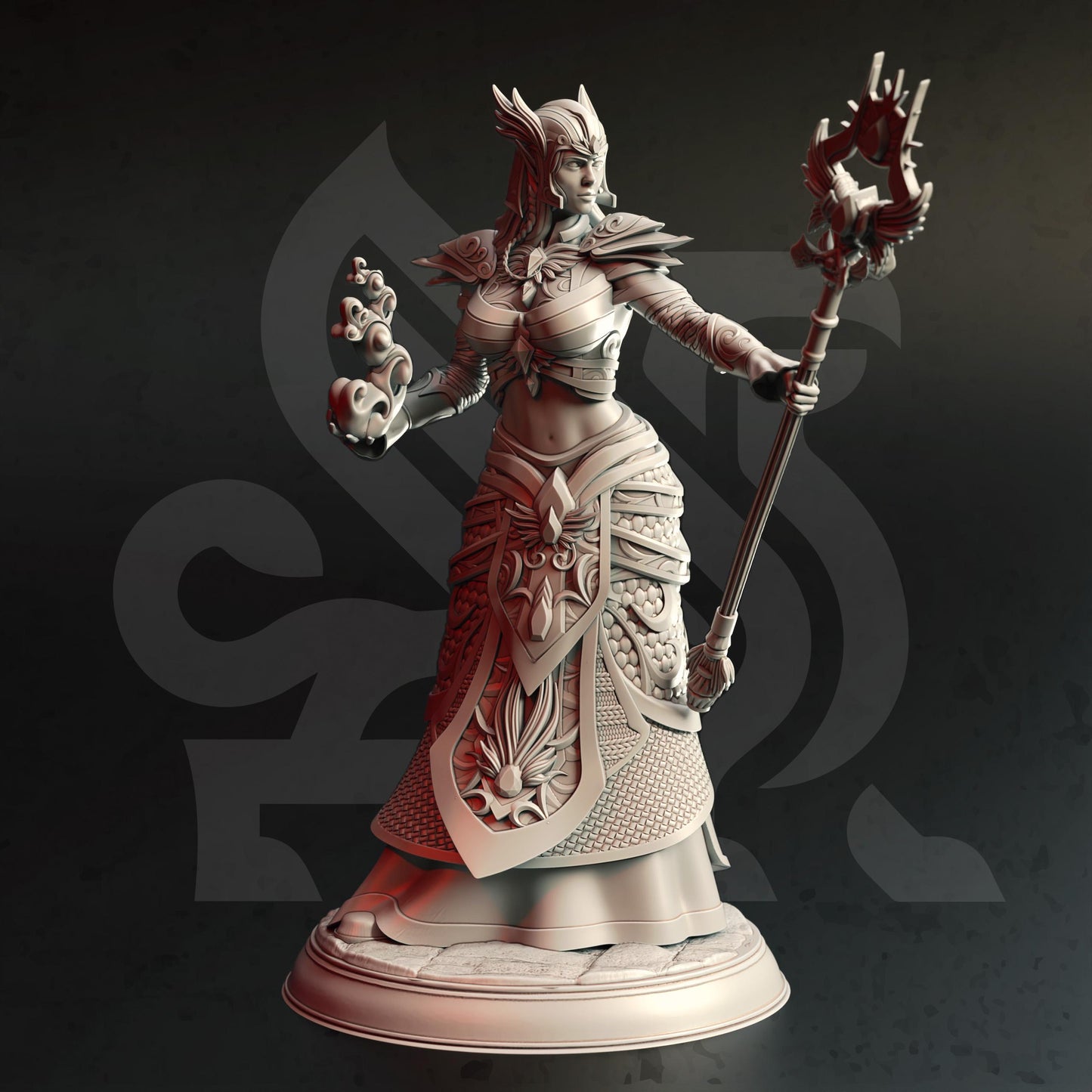Ferendir Miar - Arch Holder (Medium) | 32mm Hero Scale | Premium DnD Miniature High Quality Resin | DM Stash