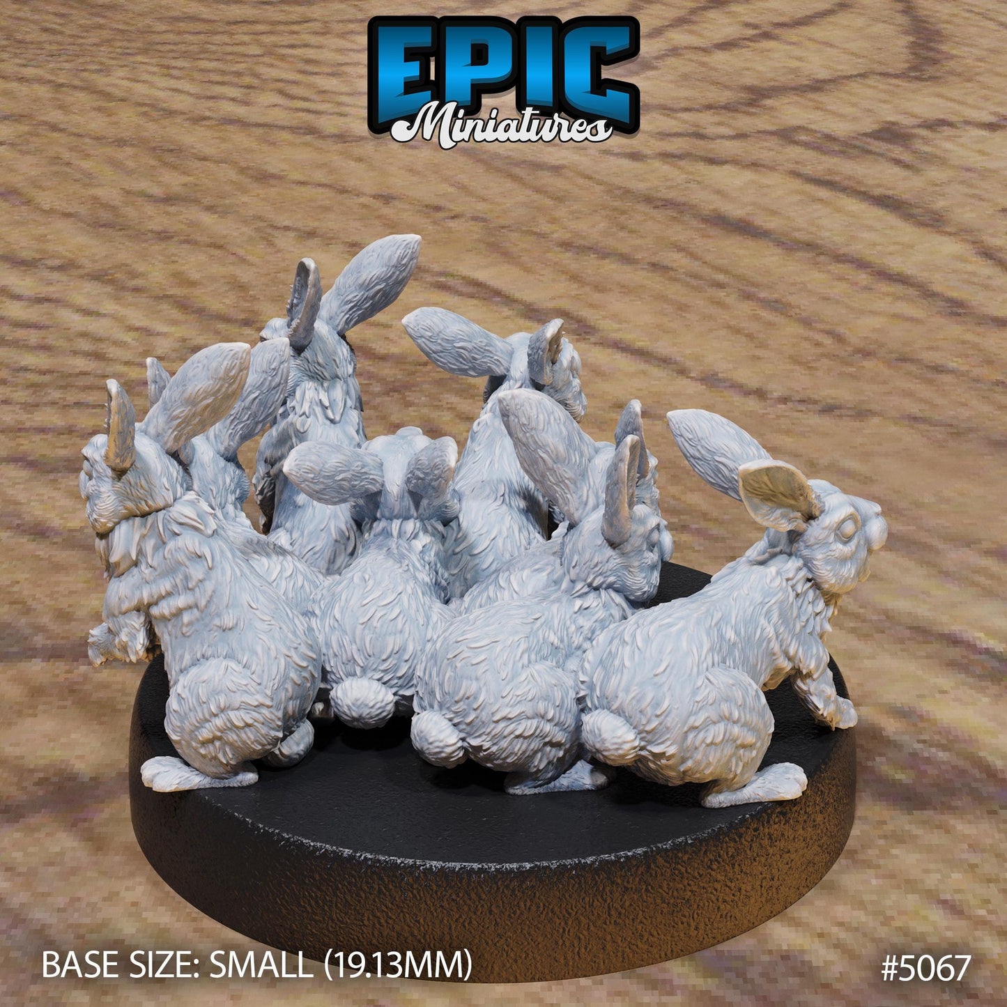 Rabbit Swarms | Premium DnD Miniatures | High Quality Resin | D&D RPG