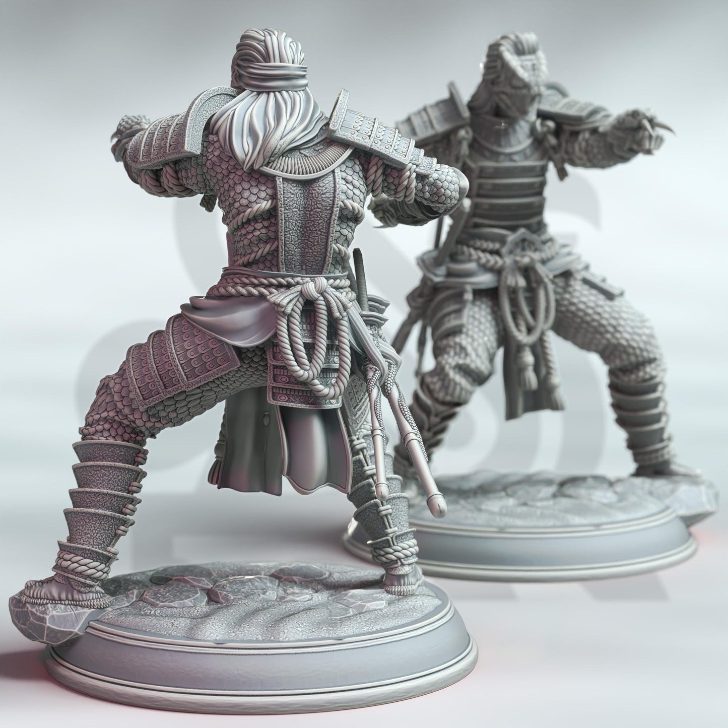 Kazuhira Orochi - Peaceful Serpent (Medium)| 32mm Hero Scale | Premium DnD Miniature High Quality Resin | DM Stash |Male Monk Japanese Snake