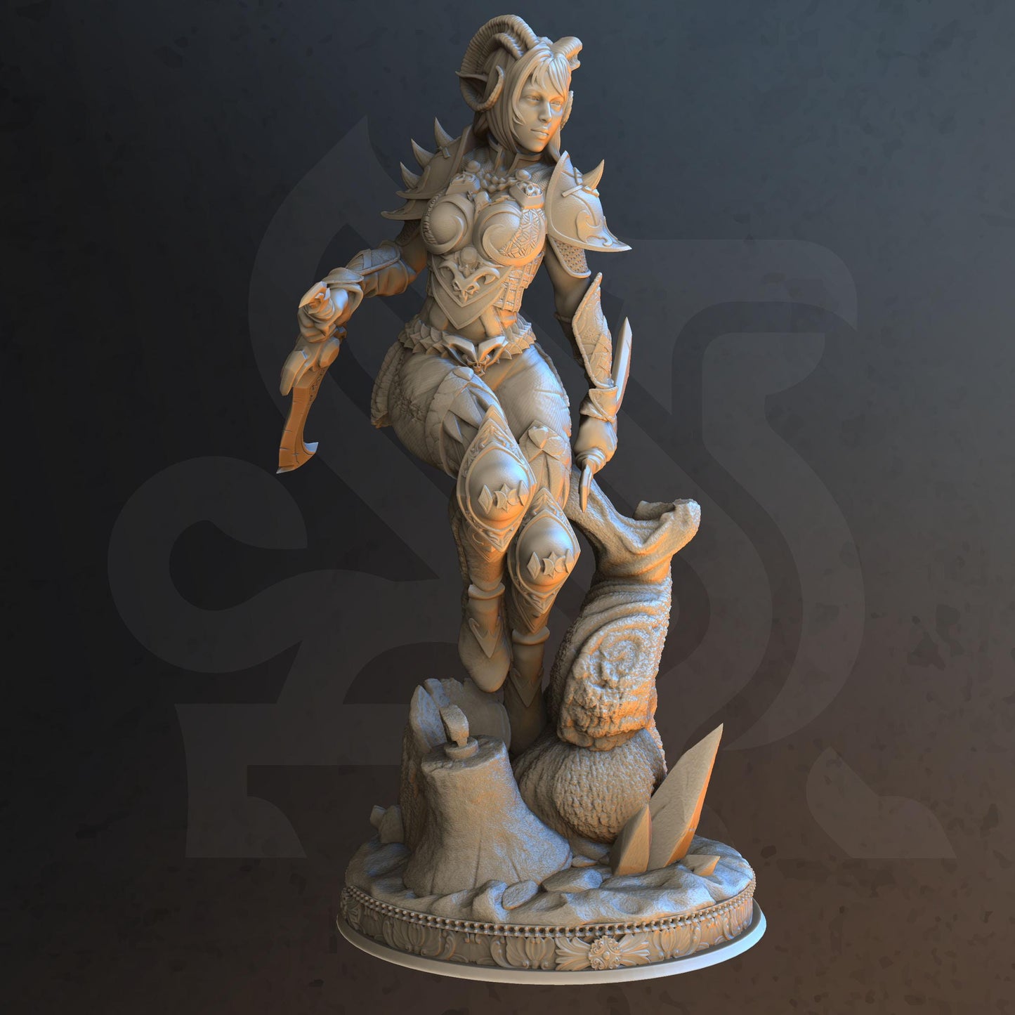 Master of Poisoned Talons – Orlena (Medium) | 32mm Hero Scale | Premium DnD Miniature High Quality Resin |DM Stash| Tiefling, Rogue, Sexy