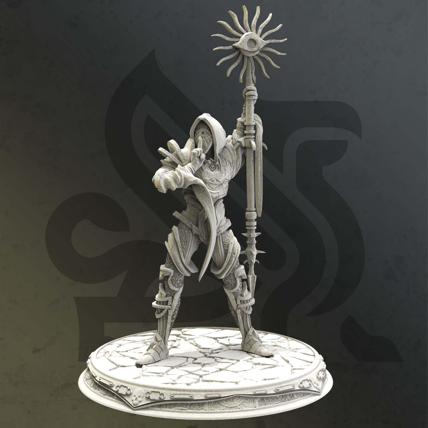 Divine of Secrets - Seroca (Medium) | 32mm Hero Scale | Premium DnD Miniature High Quality Resin |DM Stash| Yiga, Cult, Sun, Whisper, Mask