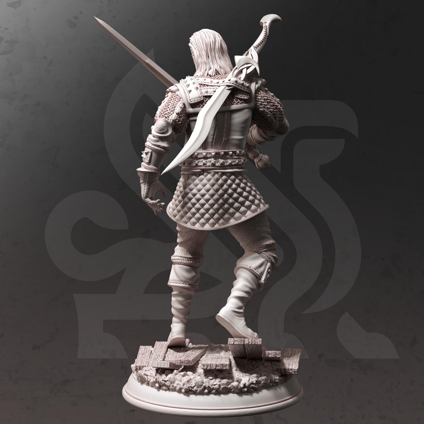 Old Master Bloodhunter - Tarick Wolfheart (Medium) | 32mm Hero Scale | Premium DnD Miniature High Quality Resin |DM Stash| Male Human