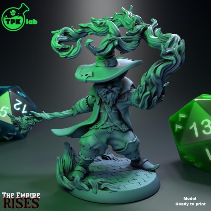 Zigmoon Gnome Mage | Premium DnD Miniatures | High Quality Resin | Fantasy Wizard, Warlock, Sorcerer