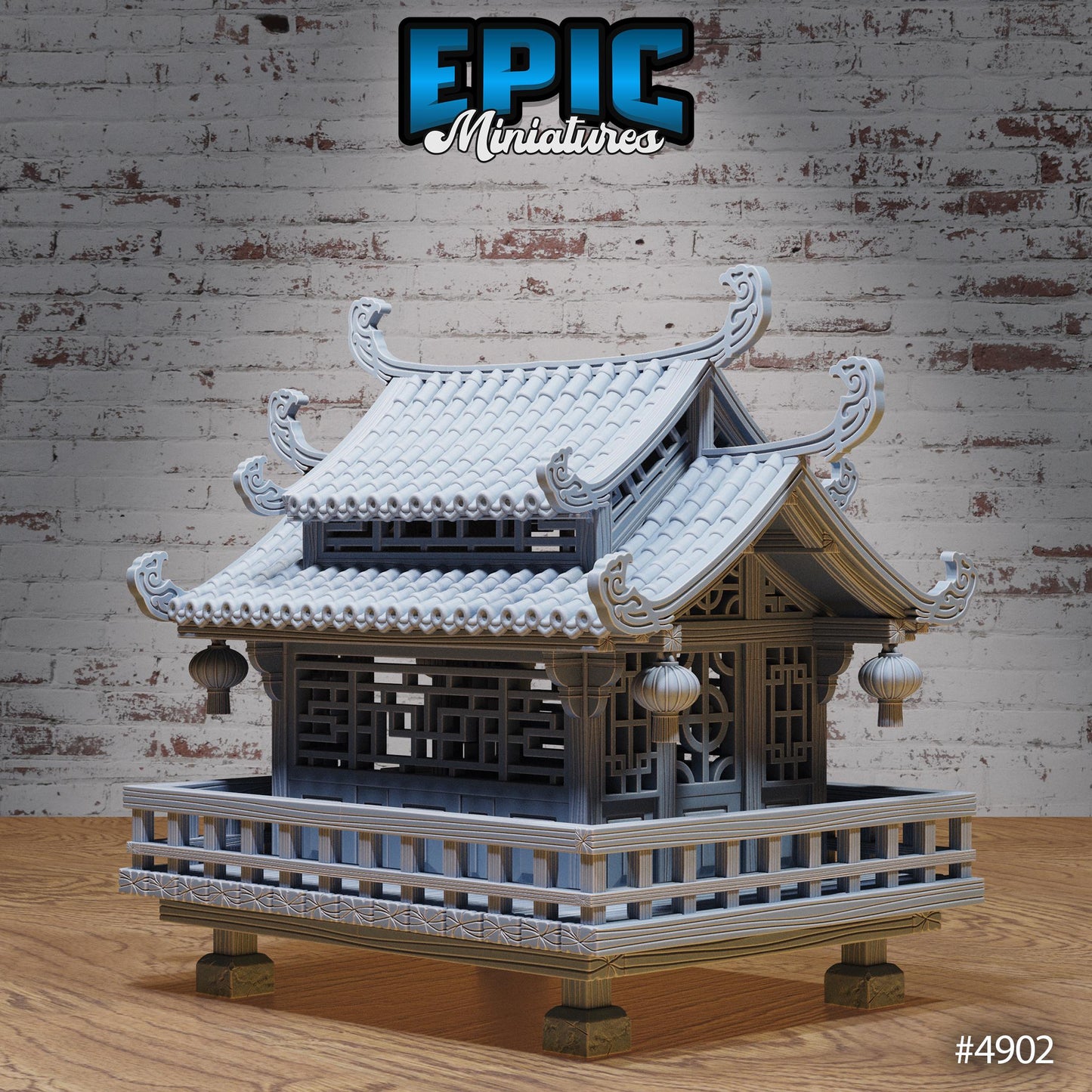 Village Houses East | Premium DnD Minis High Quality Resin | Japanese, Shop, Store, Home, East Asia, Asian, Trees, Overgrowth, Japan, China