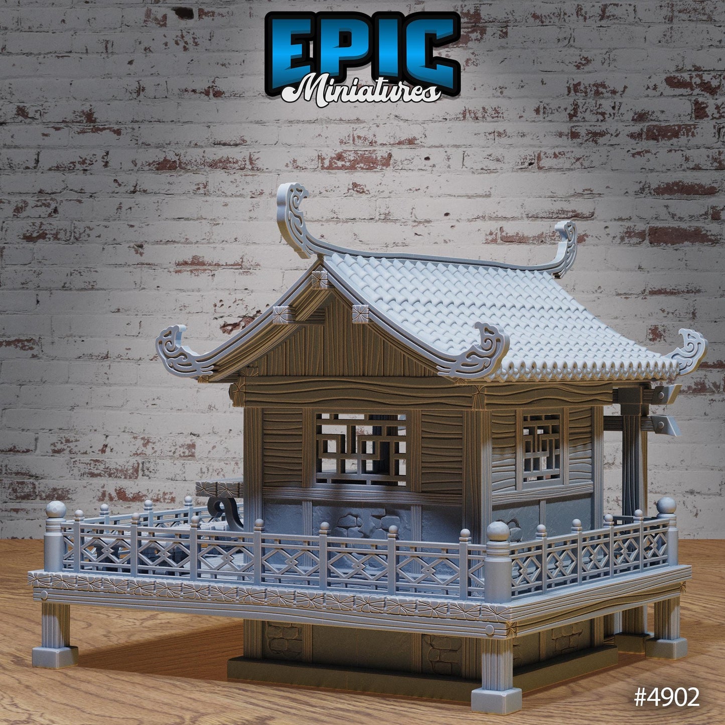 Village Houses East | Premium DnD Minis High Quality Resin | Japanese, Shop, Store, Home, East Asia, Asian, Trees, Overgrowth, Japan, China
