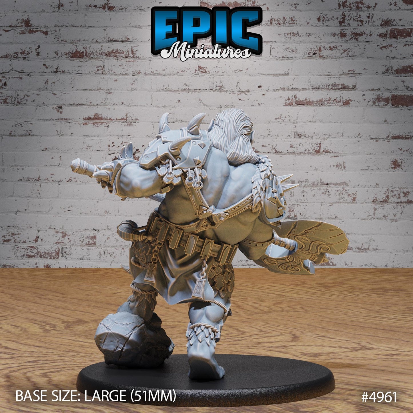 Bugbear Raider (Large) | Premium DnD Miniatures | High Quality Resin | Raiders, Orc, Bugbears, Goblins, Enemy, Creature, Beast, 5e, Bear