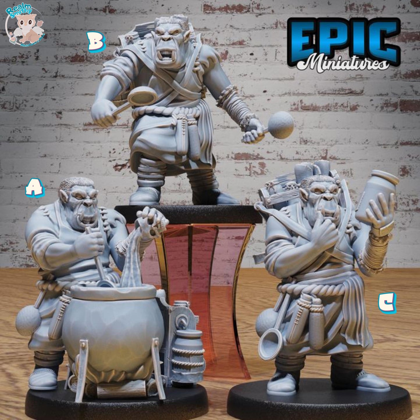 Gray Orc Alchemist (Medium) | Premium DnD Miniatures | High Quality Resin | D&D RPG