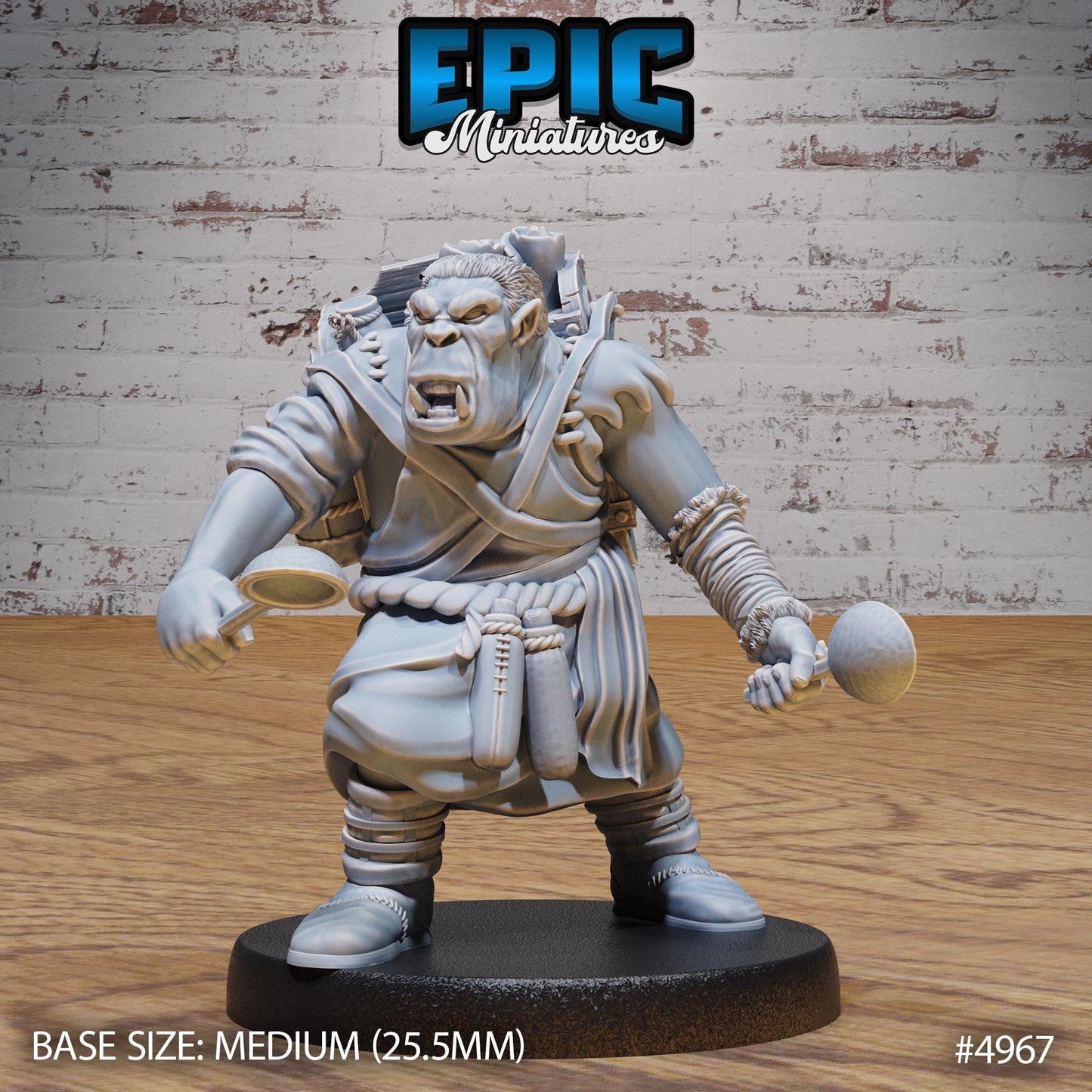 Gray Orc Alchemist (Medium) | Premium DnD Miniatures | High Quality Resin | D&D RPG
