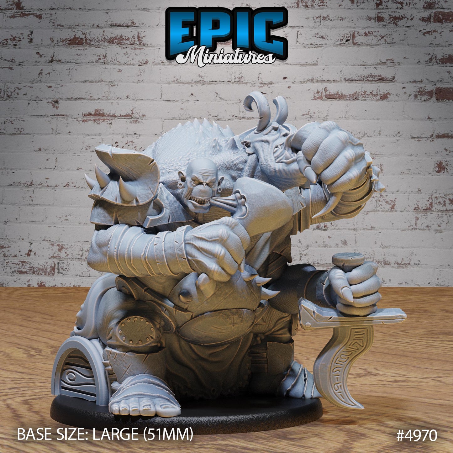 Ettin Mutant (Large) | Premium DnD Miniatures | High Quality Resin | D&D RPG
