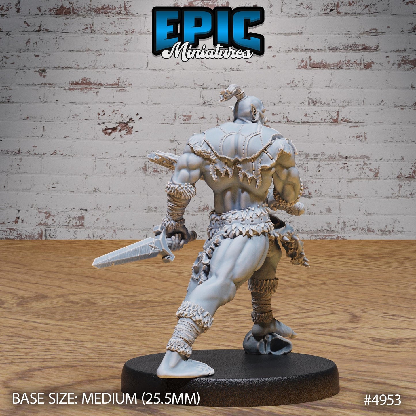 Orc Warrior (Medium) | Premium DnD Miniatures | High Quality Resin | D&D RPG