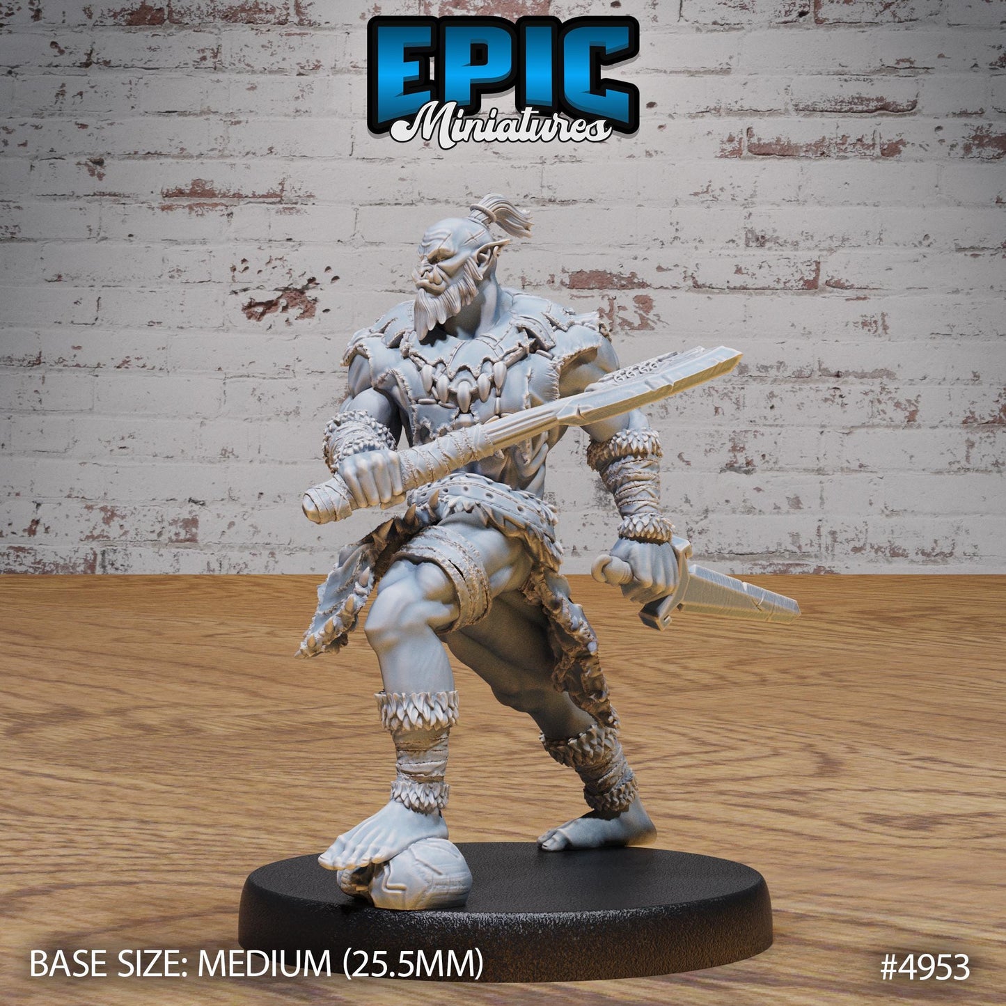 Orc Warrior (Medium) | Premium DnD Miniatures | High Quality Resin | D&D RPG