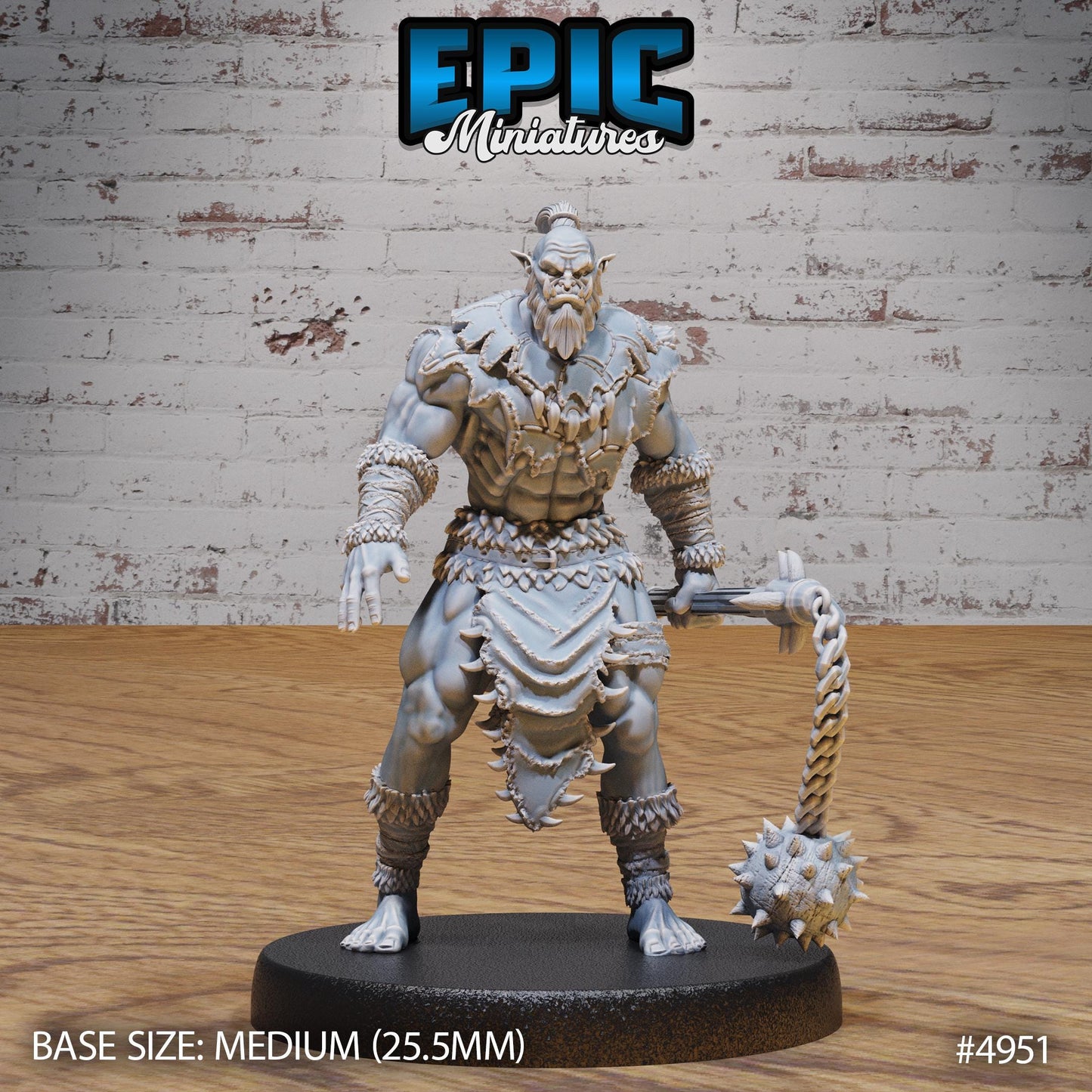 Orc Warrior (Medium) | Premium DnD Miniatures | High Quality Resin | D&D RPG