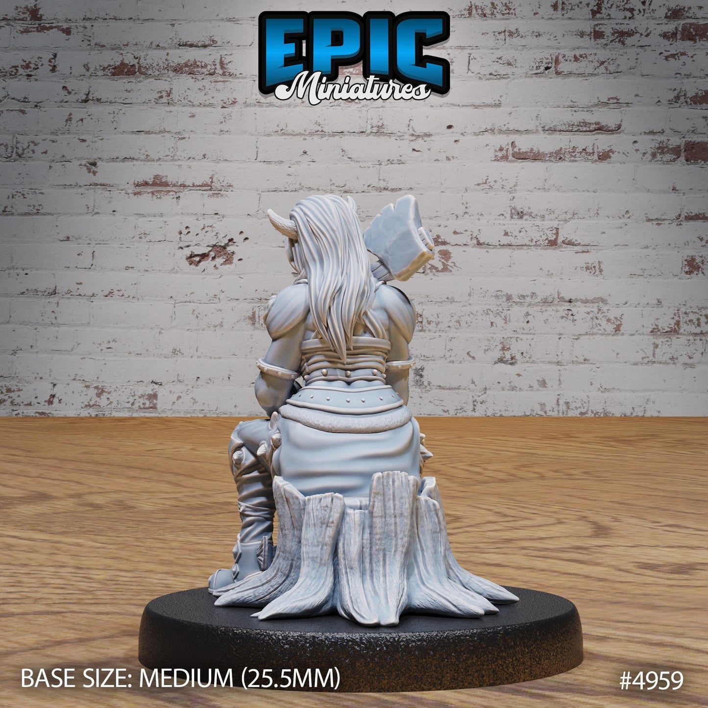 Orc Tiefling (Medium) | Premium DnD Miniatures | High Quality Resin | D&D RPG