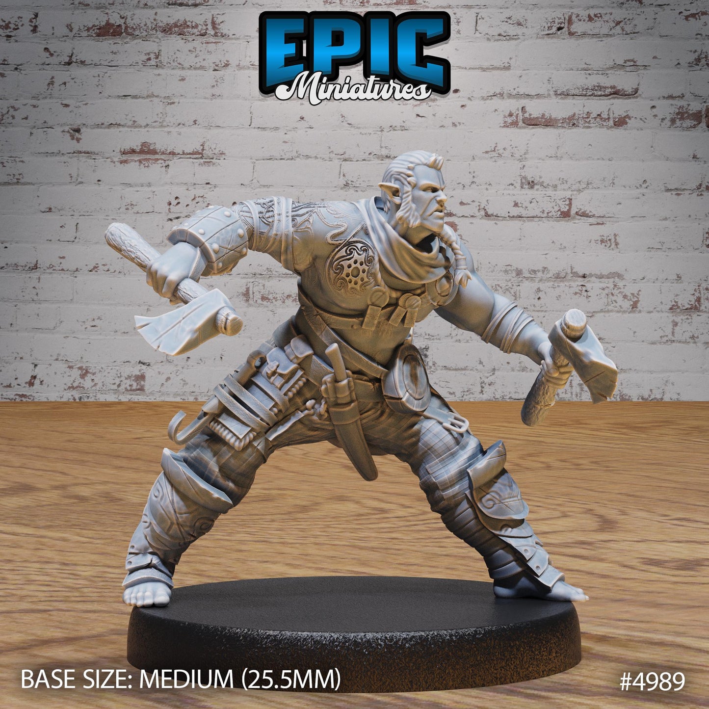 Half Orc Adventurer (Medium) | Premium DnD Miniatures | High Quality Resin | D&D RPG