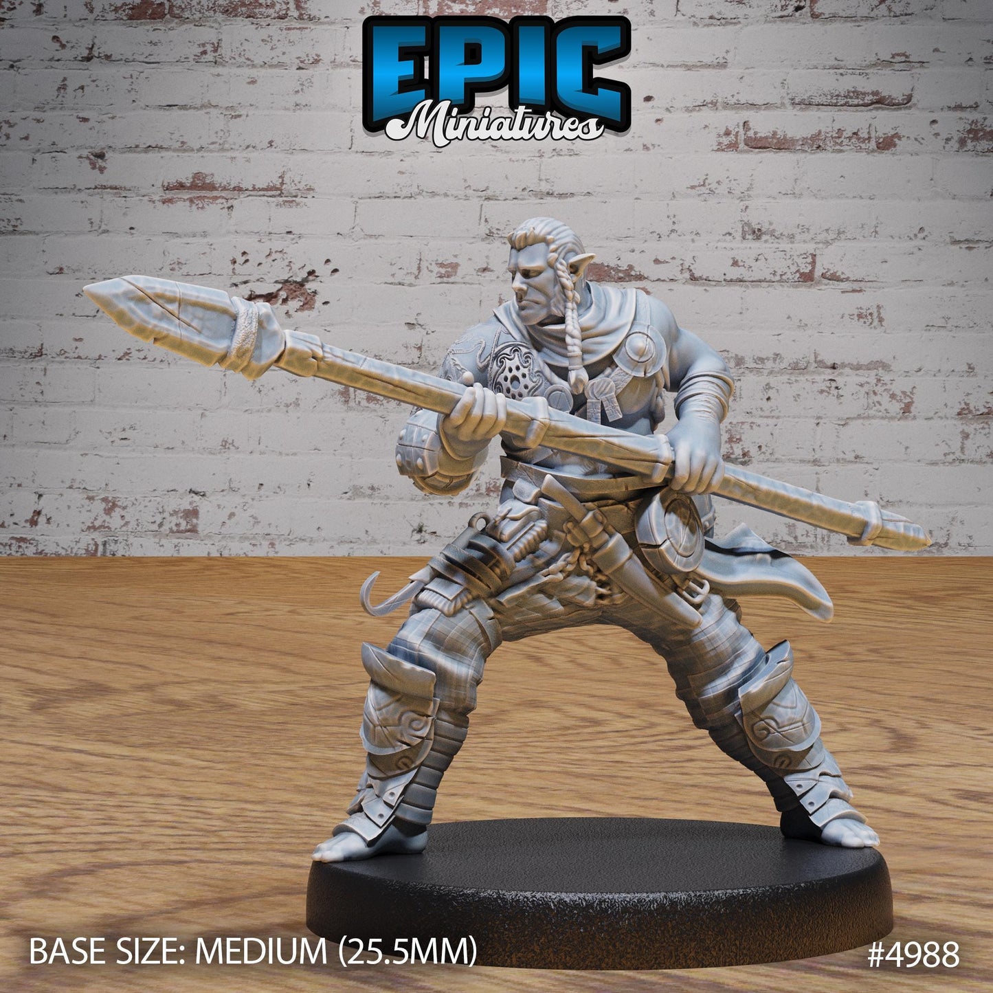 Half Orc Adventurer (Medium) | Premium DnD Miniatures | High Quality Resin | D&D RPG