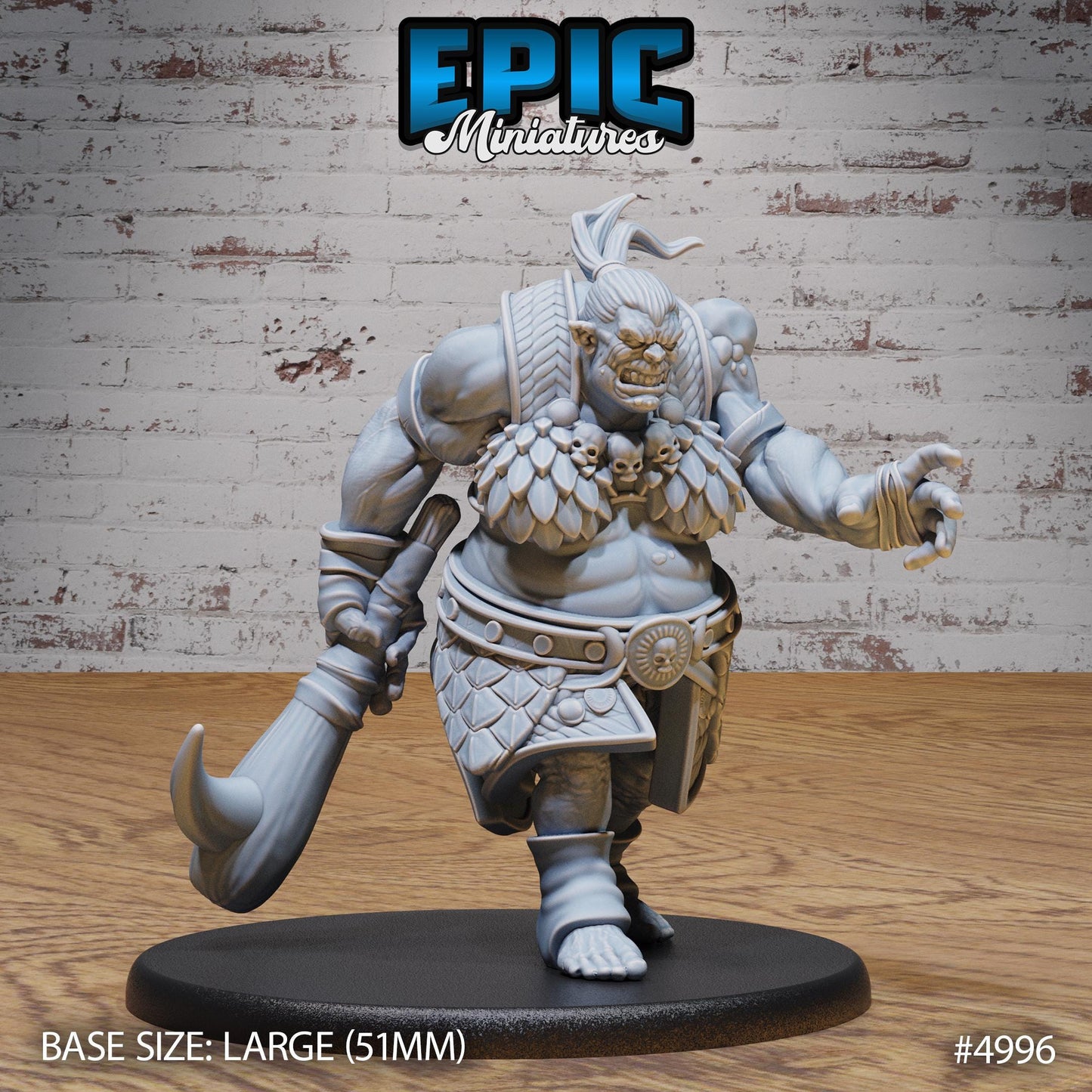 Orog Female (Large) | Premium DnD Miniatures | High Quality Resin | D&D RPG