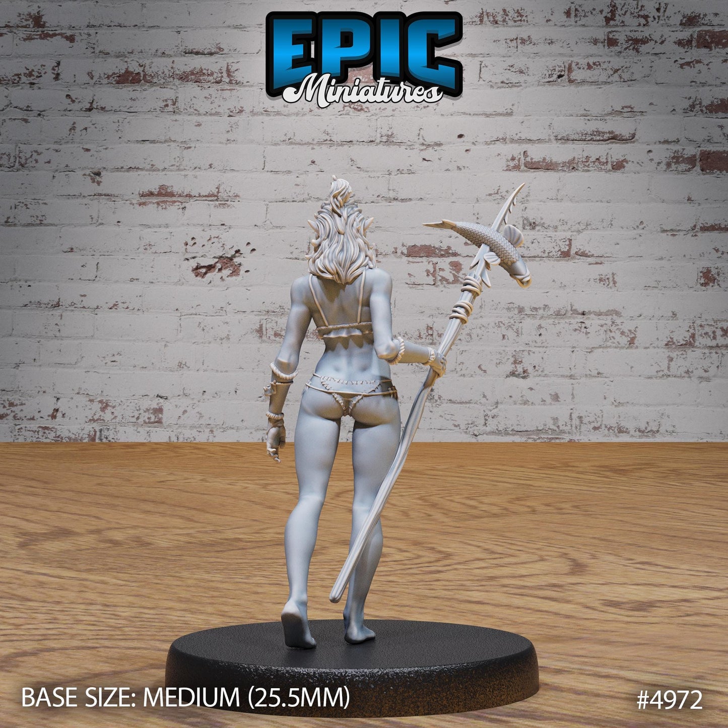 Orc Fisher Female (Medium) | Premium DnD Miniatures | High Quality Resin | D&D RPG